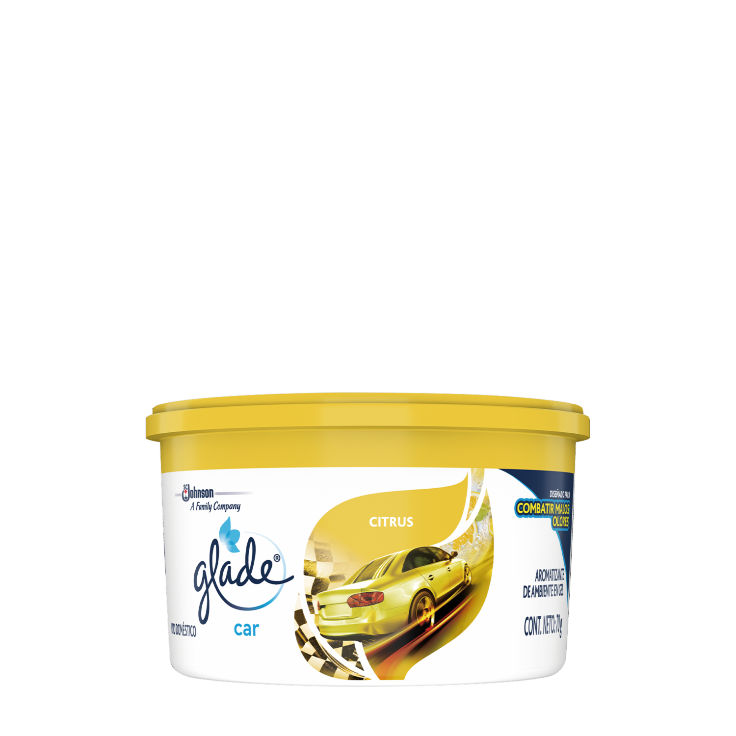 Ambiental De Automóvil Gel Caramelo Citrus GLADE 70 G