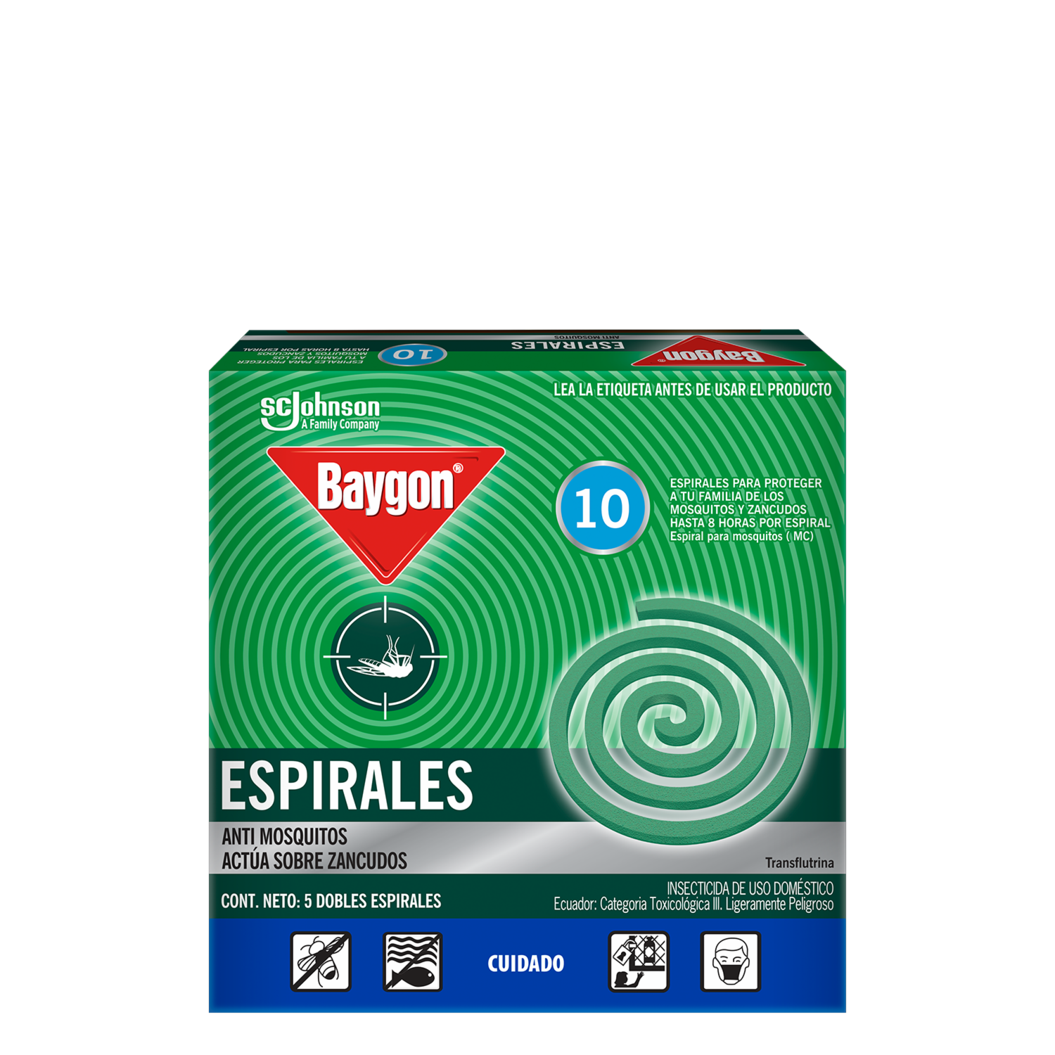 Insecticida Espiral Repele Zancudos BAYGON X 10 Uds