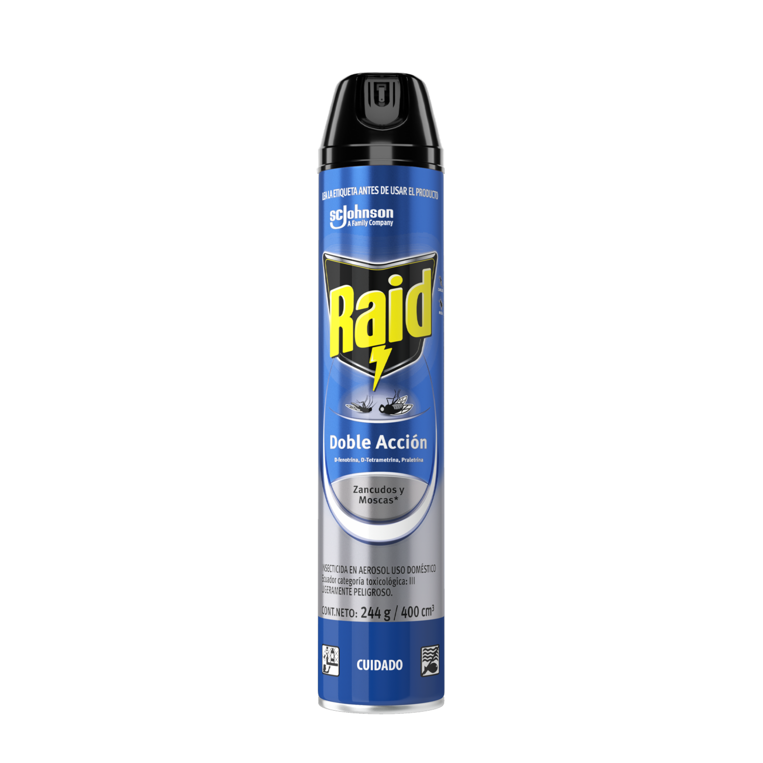 Insecticida Para Voladores Doble Acción RAID 400 Ml