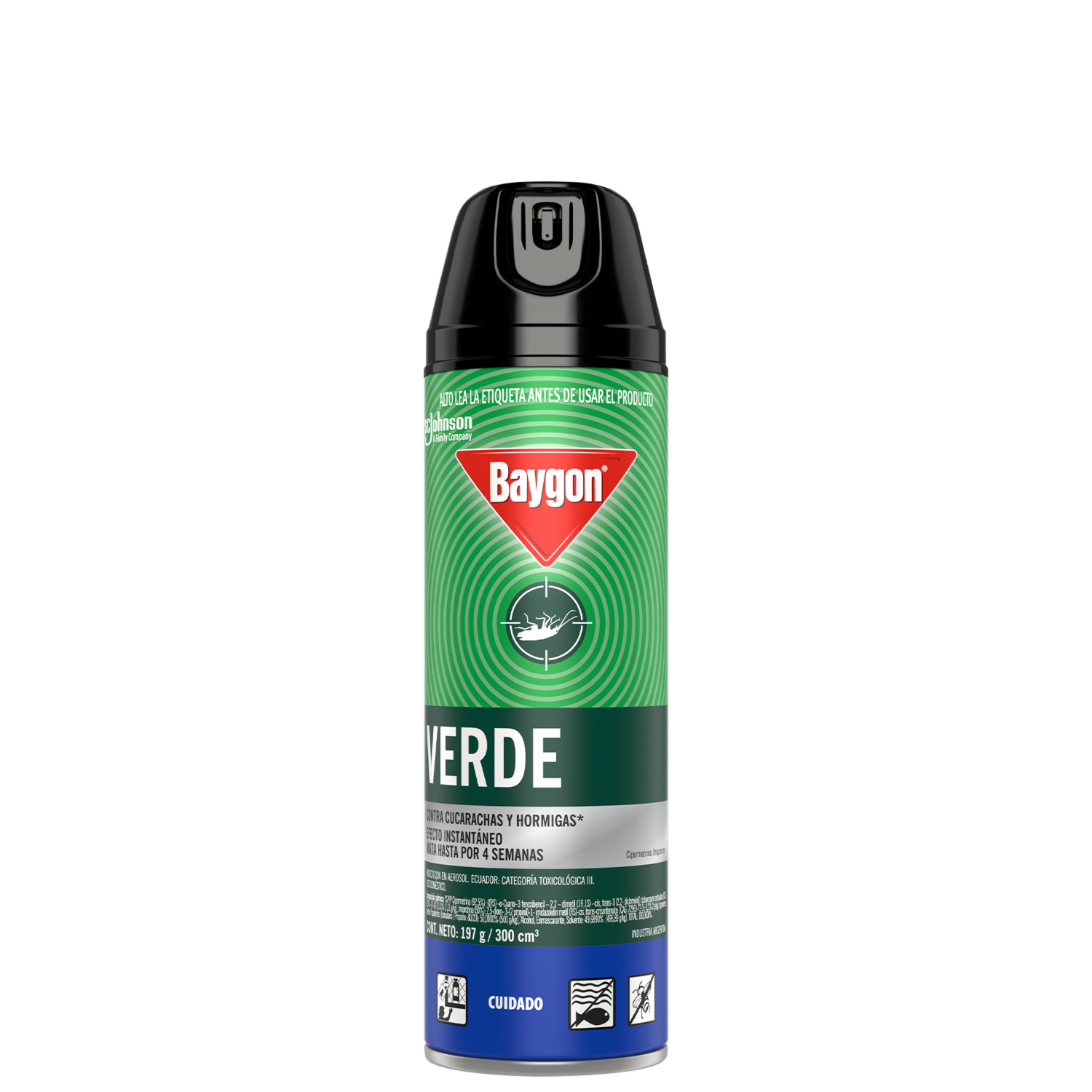 Insecticida Verde Rastreros BAYGON 300 Ml