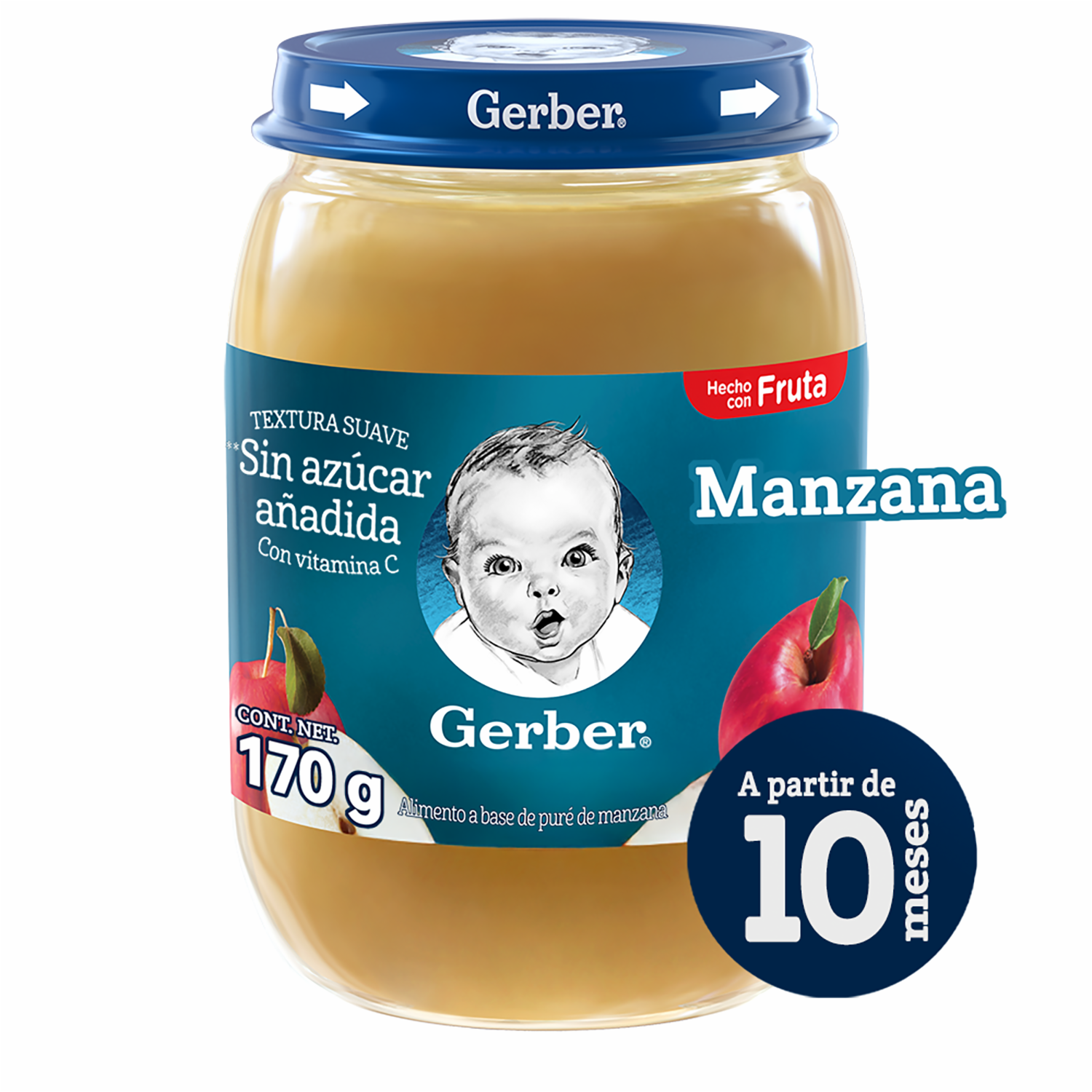 Compota De Manzana GERBER 170 G