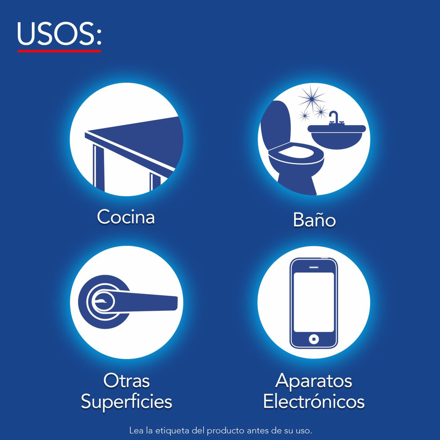 Toallas Desinfectantes Para Superficies LYSOL X 35 Uds