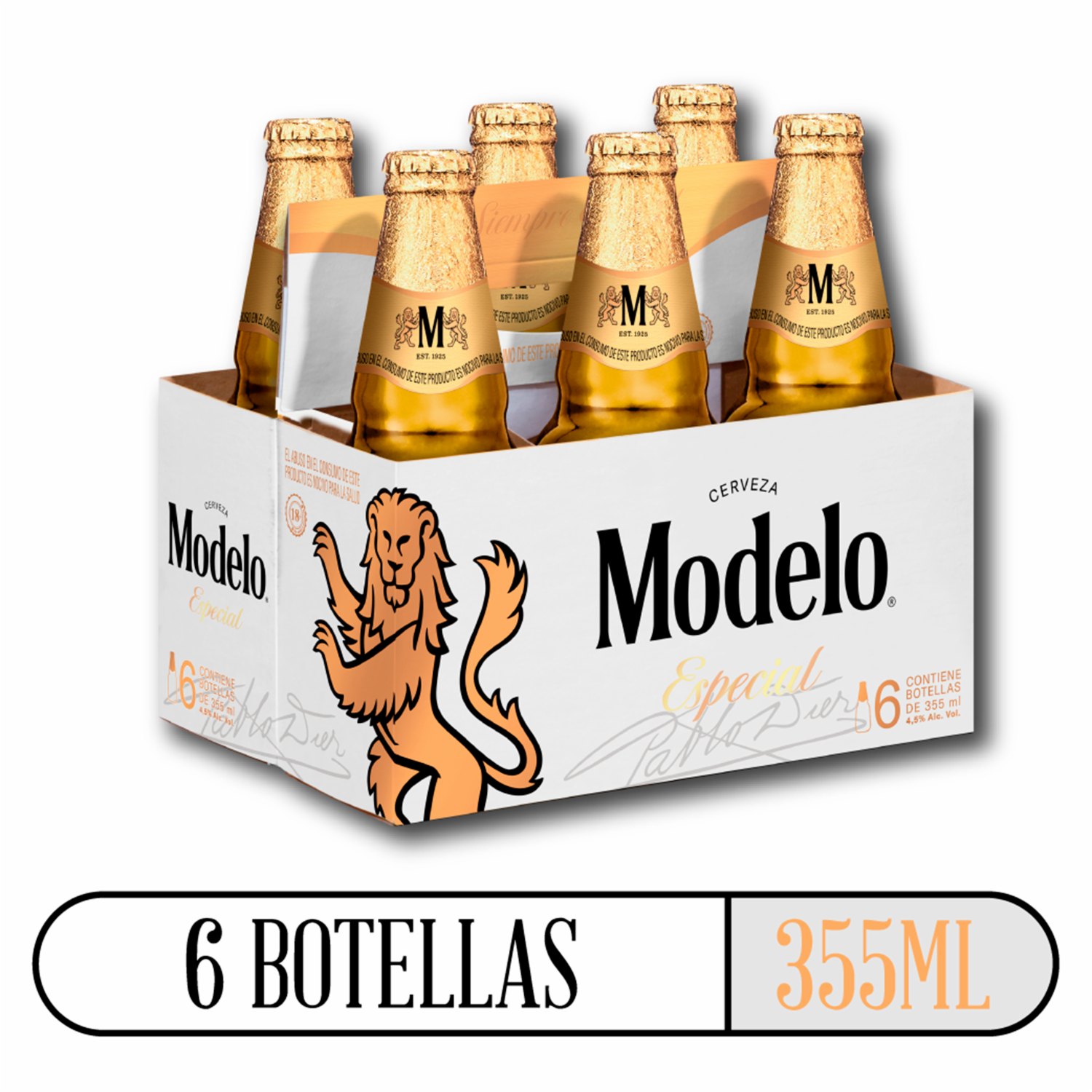 Cerveza Modelo Especial MODELO 6 X 355 Ml
