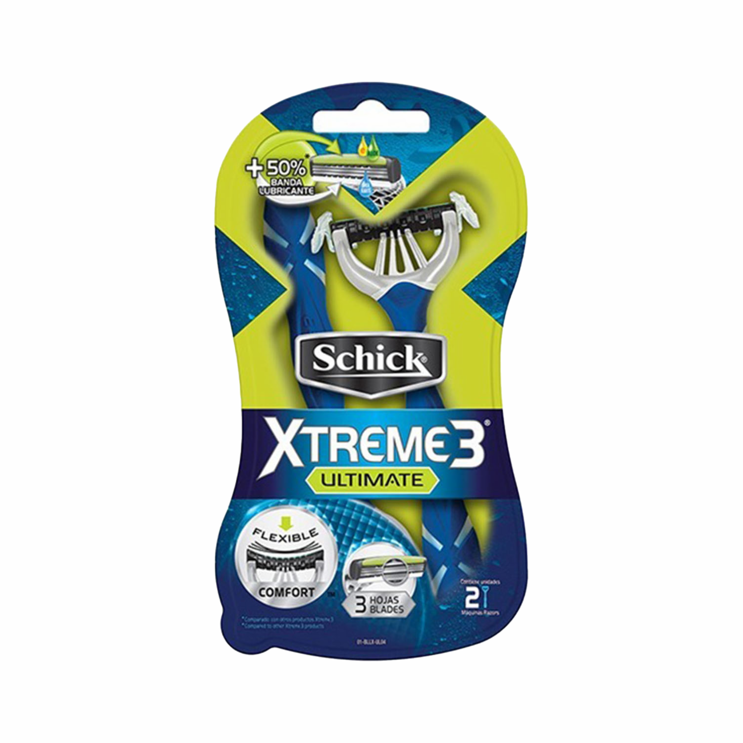 Afeitadora Desechable Para Hombre Xtreme3 Ultimate SCHICK X2 Uds