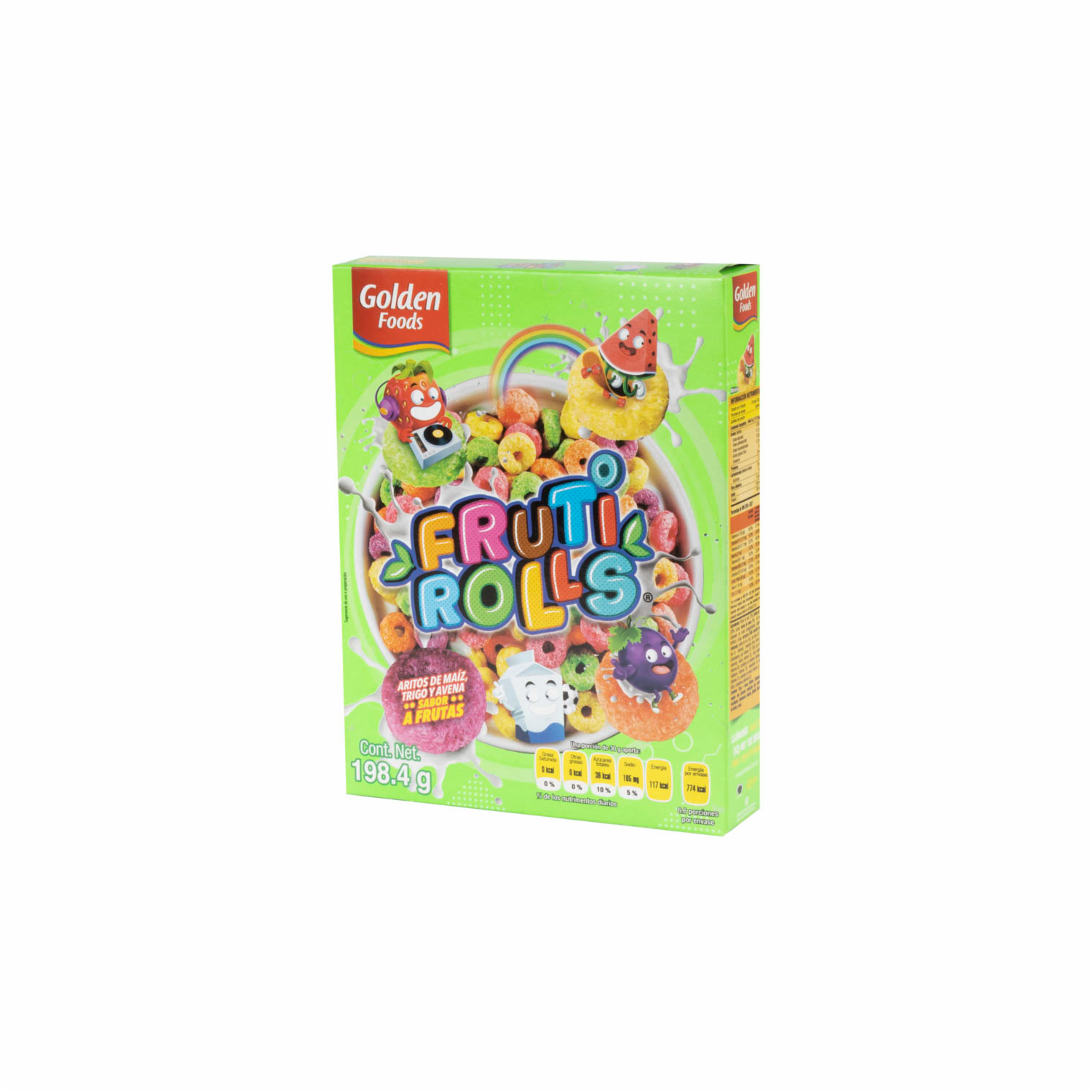 Cereal Aritos De Frutas FRUTTI ROLLS 198.40 G