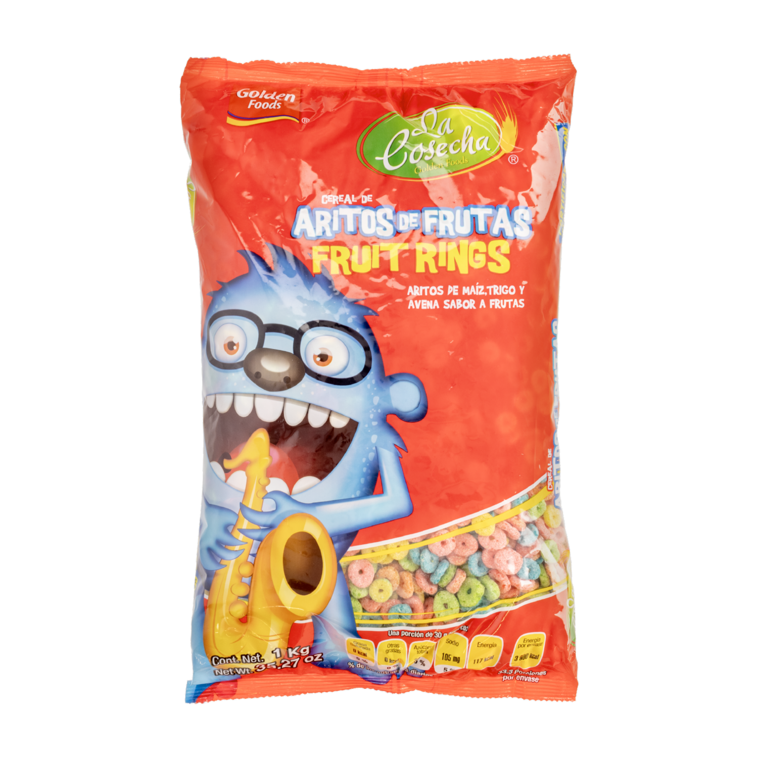 Cereal De Aritos De Frutas LA COSECHA 1000 G