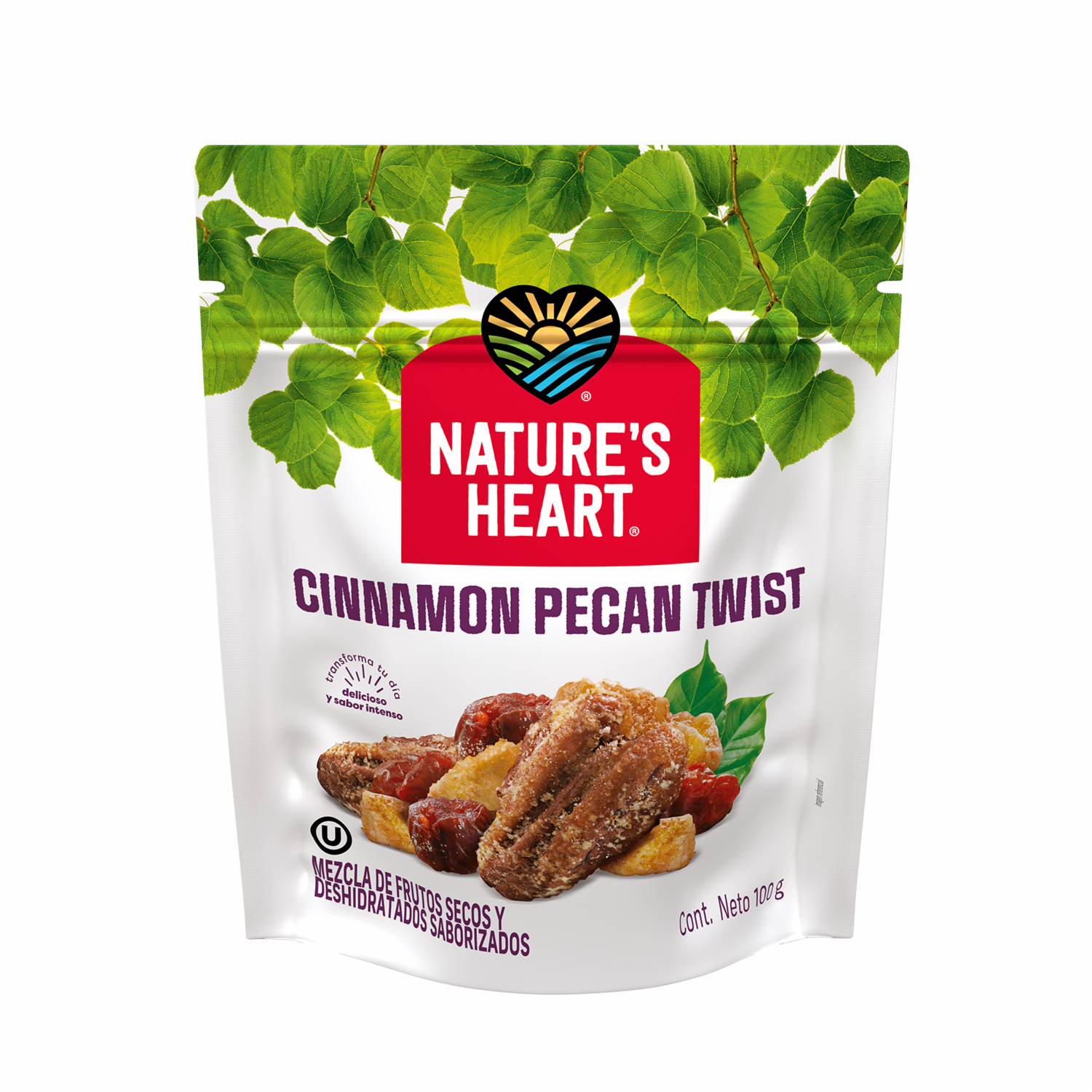 Nueces Pecana Y Canela . NATURE´S HEART 100 g