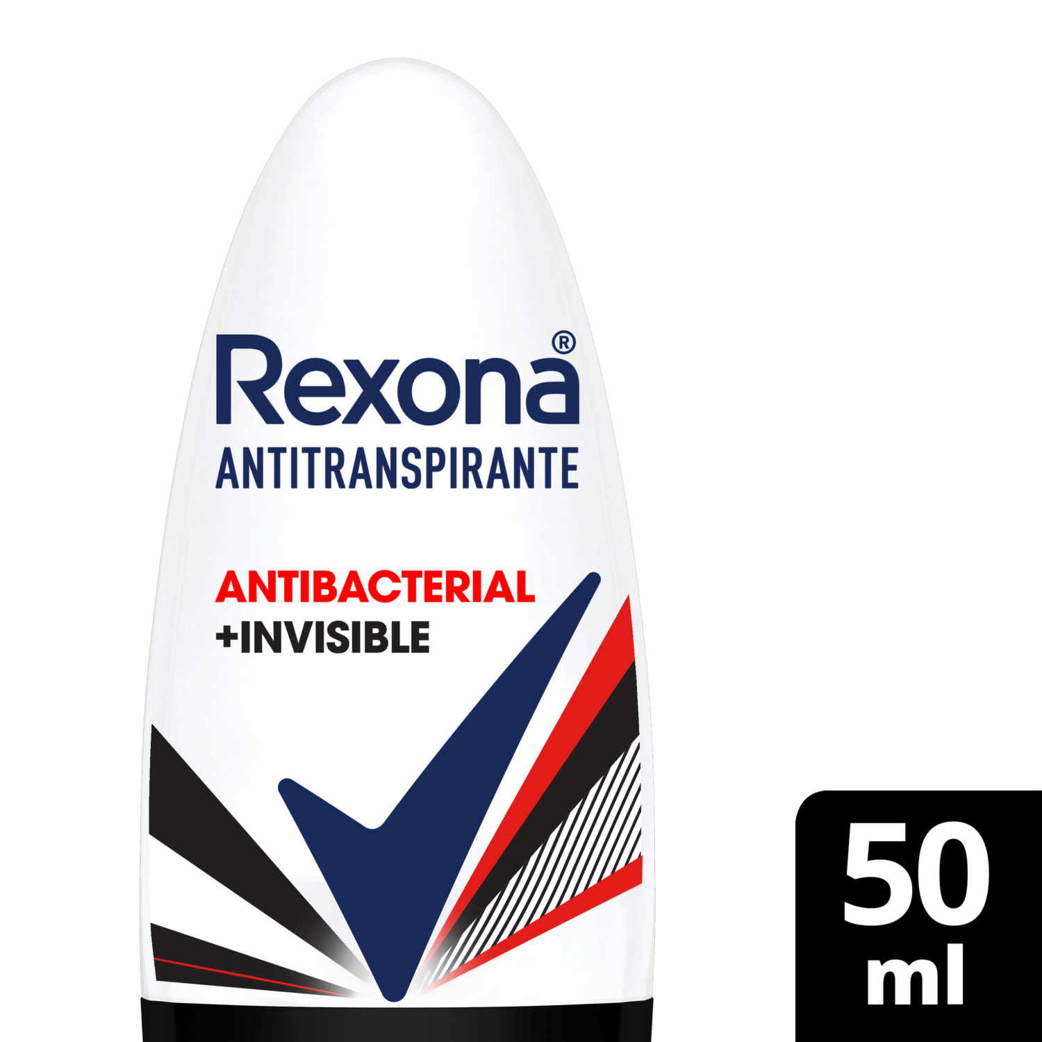 Desodorante En Roll On Women Invisible Antibacterial REXONA 50 Ml
