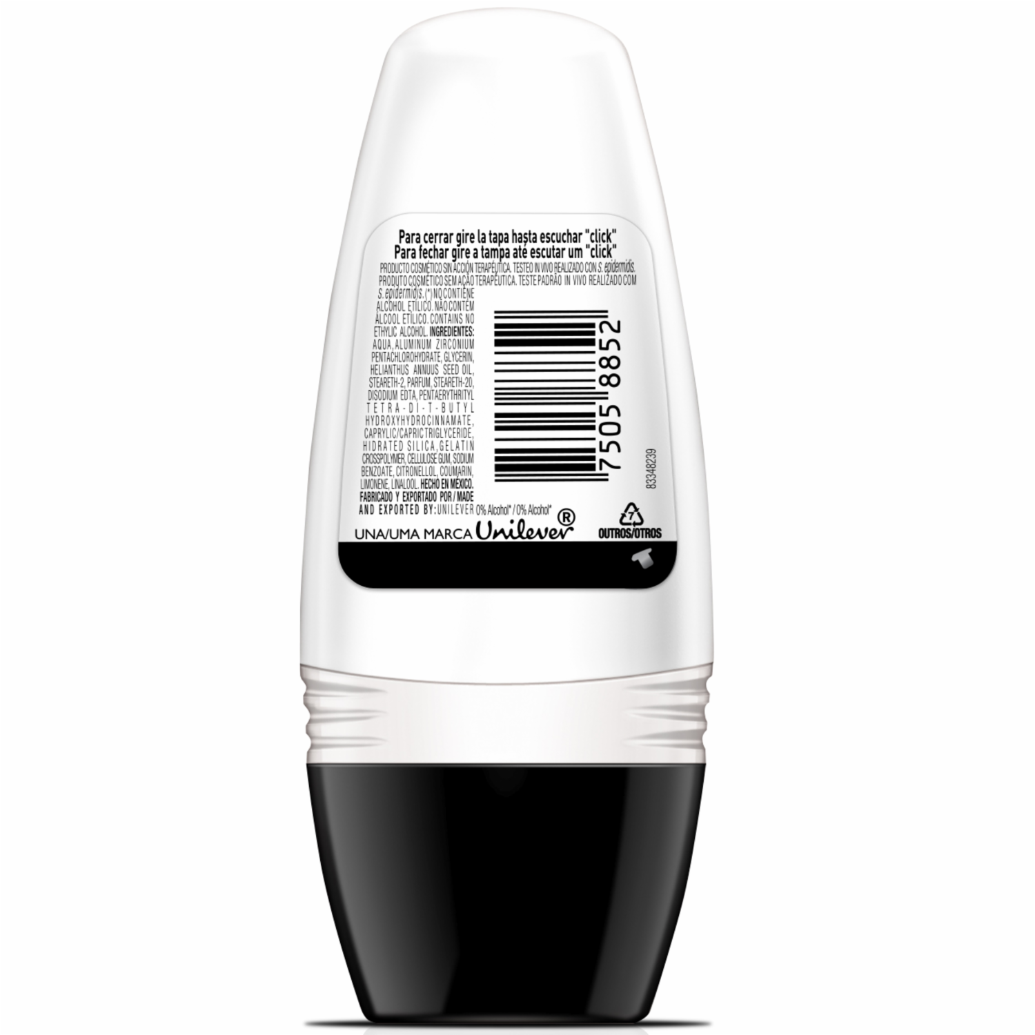 Desodorante En Roll On Men Invisible Antibacterial REXONA 50 G