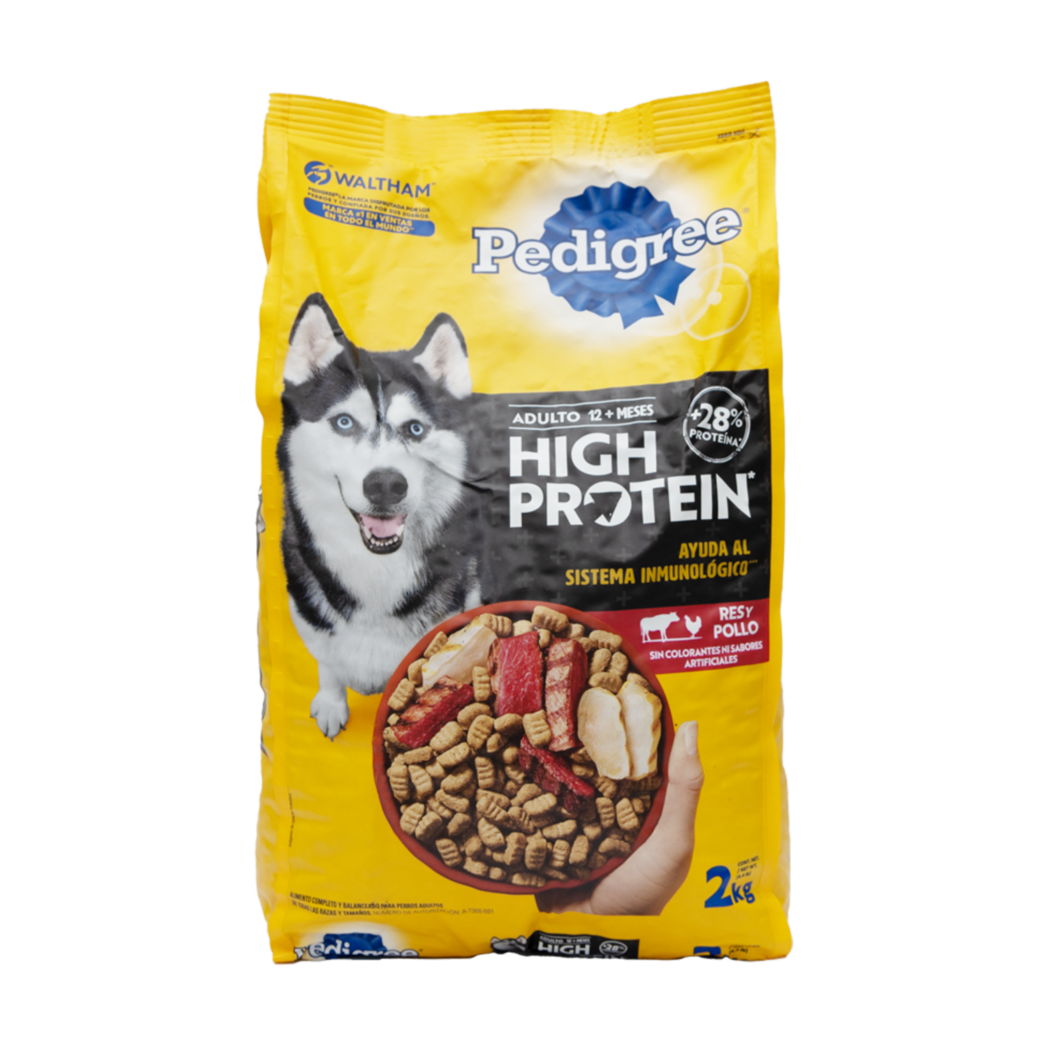 Alimento Para Perros High Protein Res Y Pollo PEDIGREE 2000 G