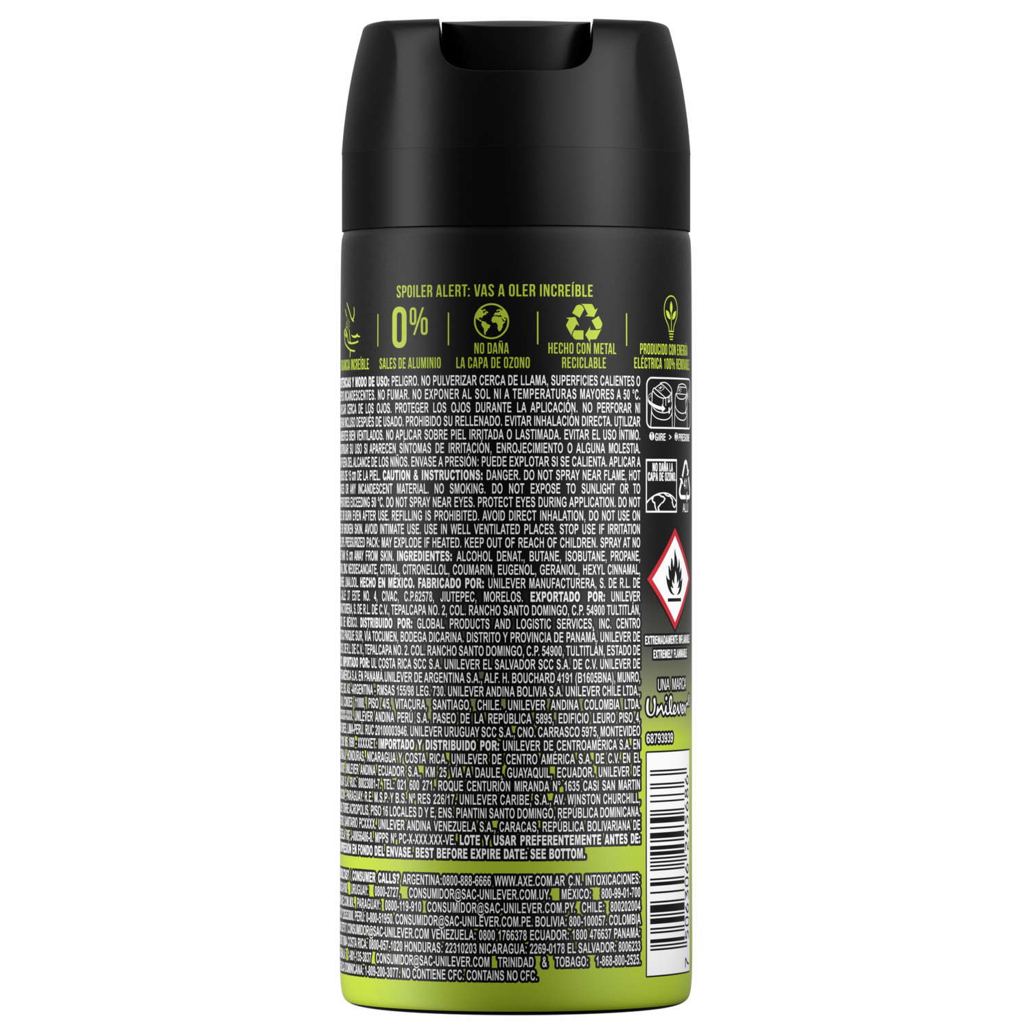 Desodorante En Aerosol Body Spray Epic Fresh AXE 150 Ml