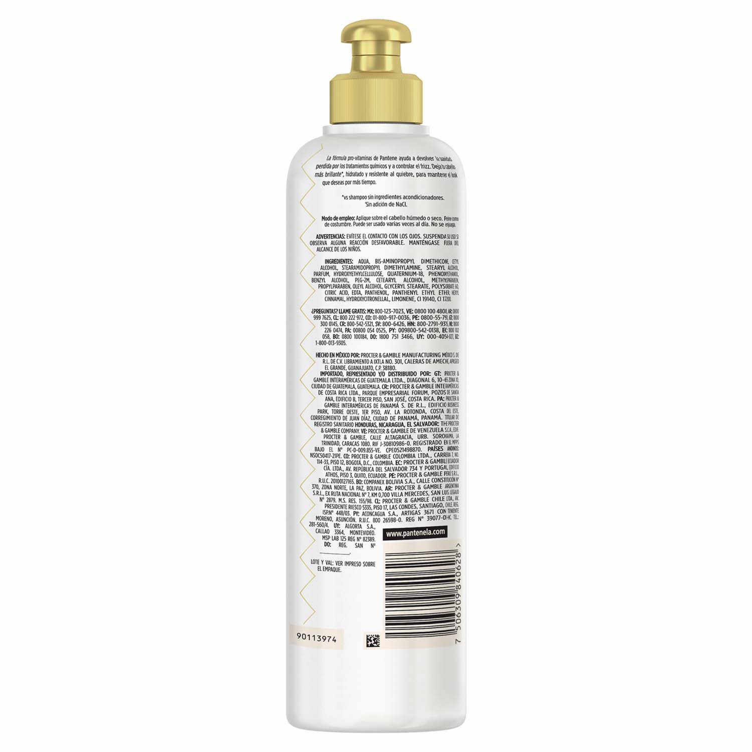Crema Para Peinar Pro-V Hidratación Extrema Anti Frizz PANTENE 300 Ml