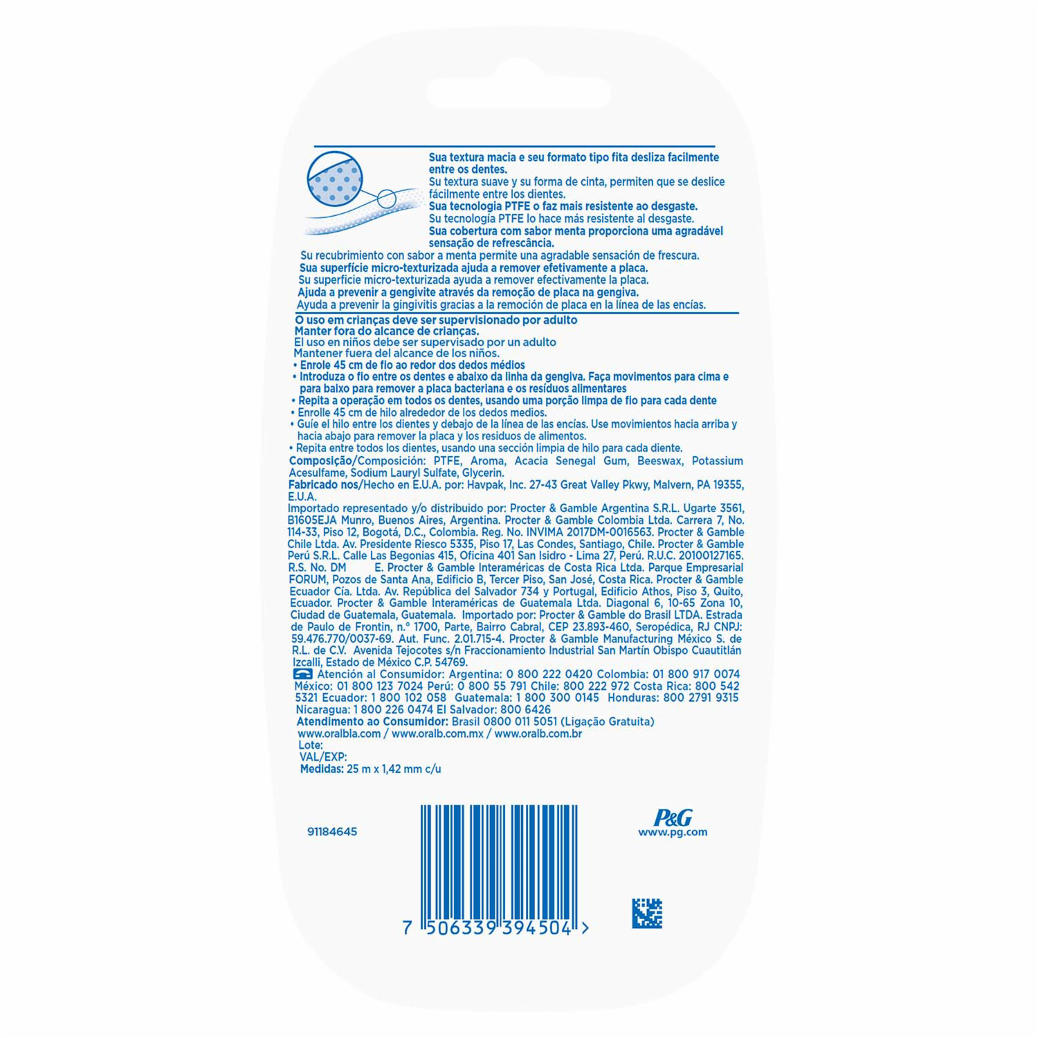Hilo Dental Pro-Salud ORAL-B 2X25 Metros