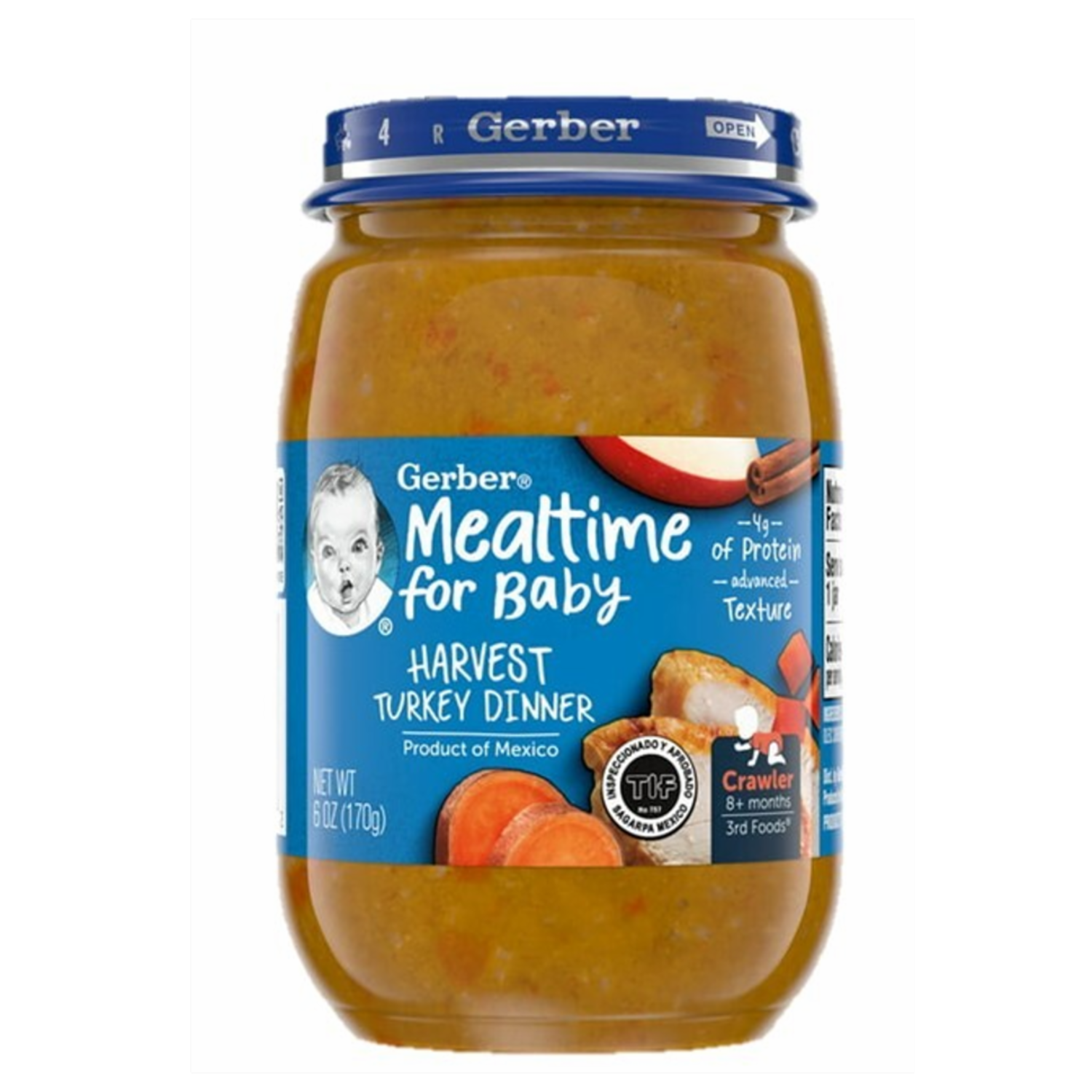 Compota De Cena De Pavo GERBER 170 G