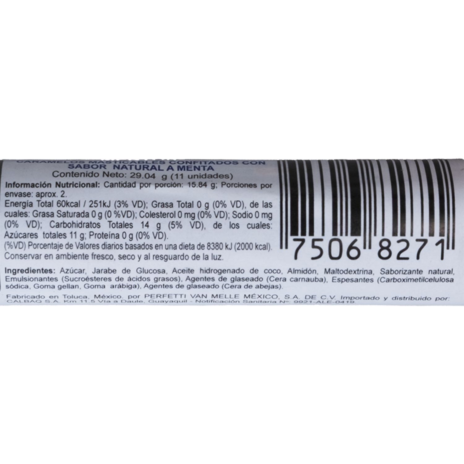 Caramelo De Menta MENTOS 29.04 G