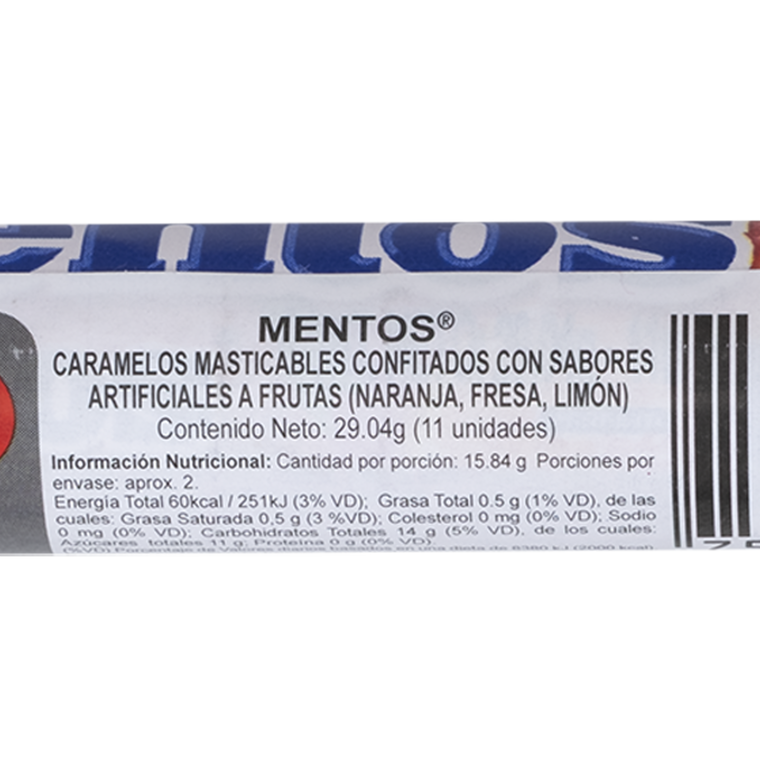 Caramelo Frutas Rollo MENTOS 29.04 G