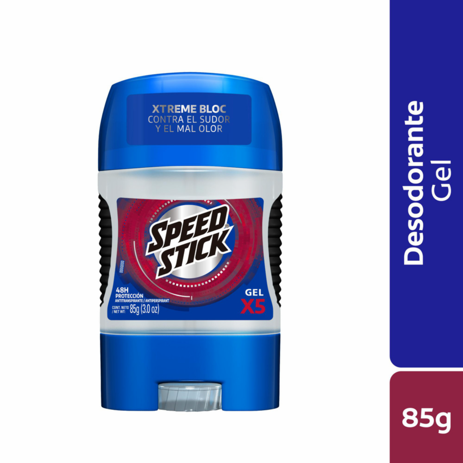 Desodorante En Gel Para Hombre Multi Protección X5 SPEED STICK 85 G