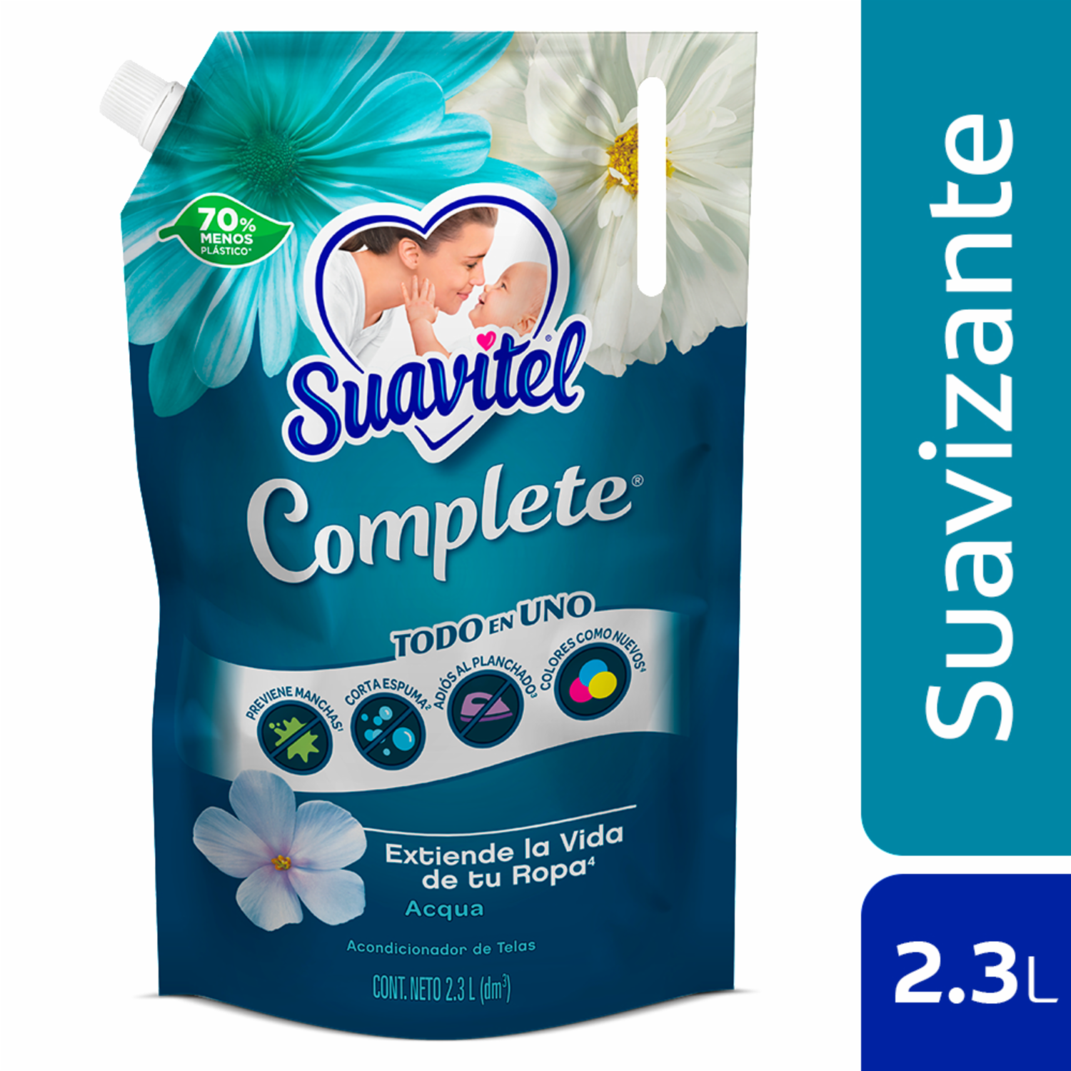 Suavizante De Ropa Complete Acqua SUAVITEL 2300 Ml