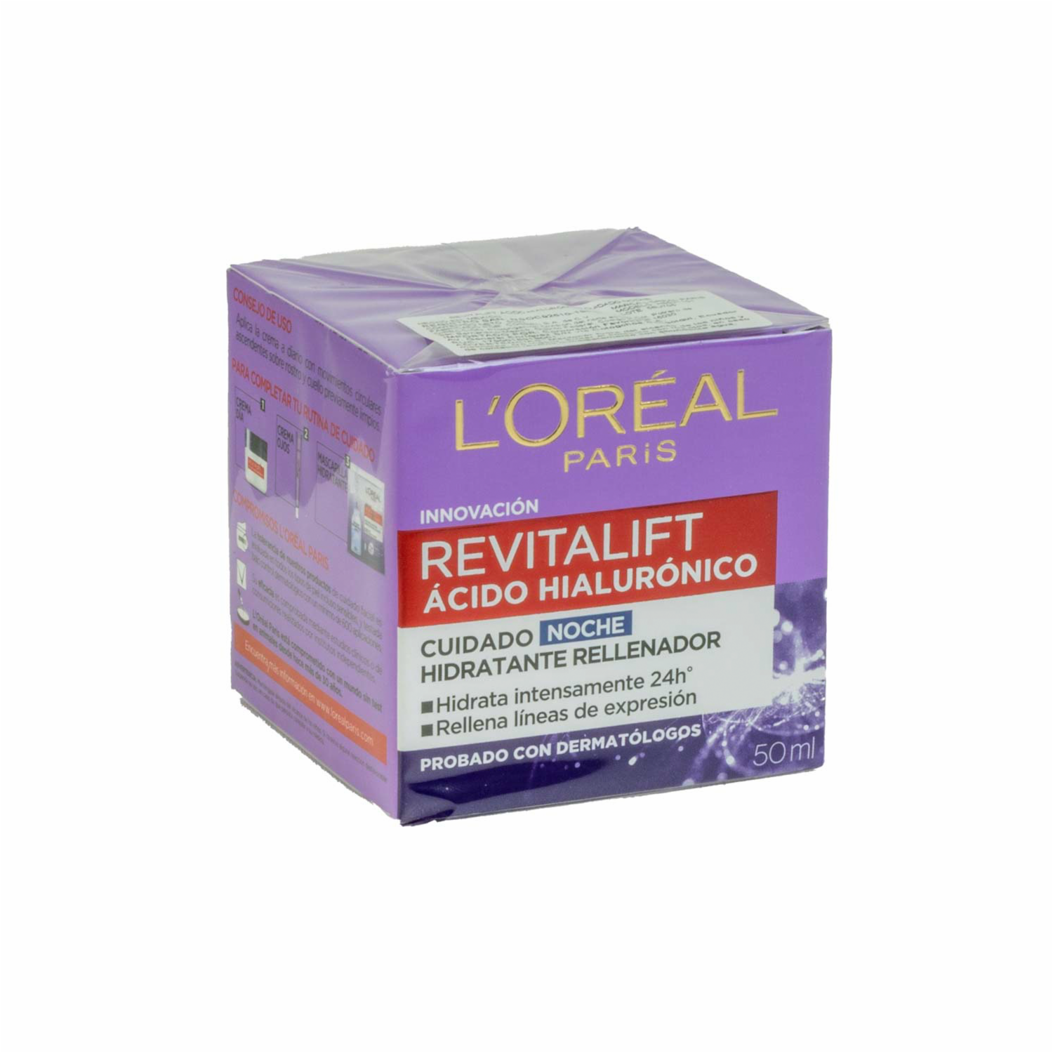 Crema Facial De Noche Revitalift Ácido Hialurónico L’ORÉAL 50 Ml