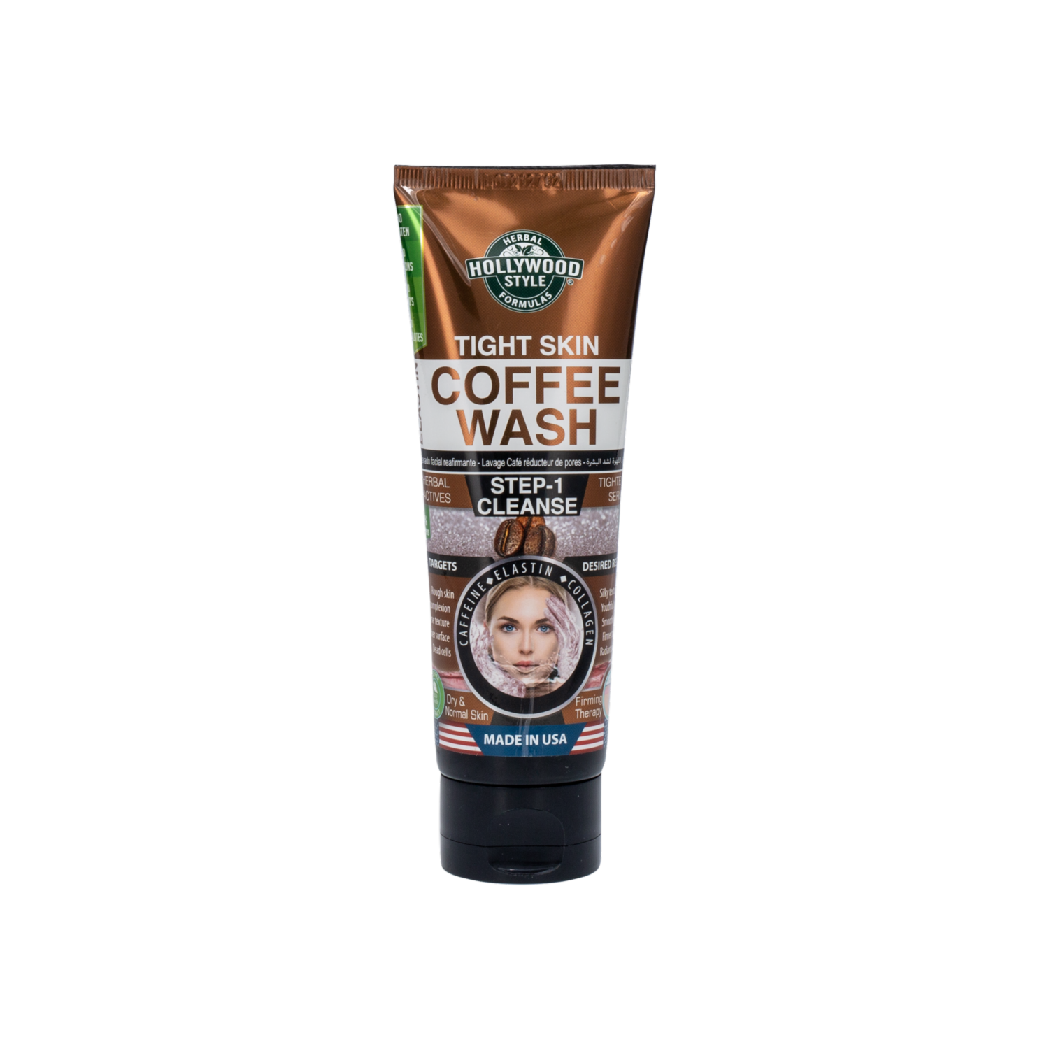 Limpiador Facial Reafirmante De Café HOLLYWOOD STYLE Por 100Ml