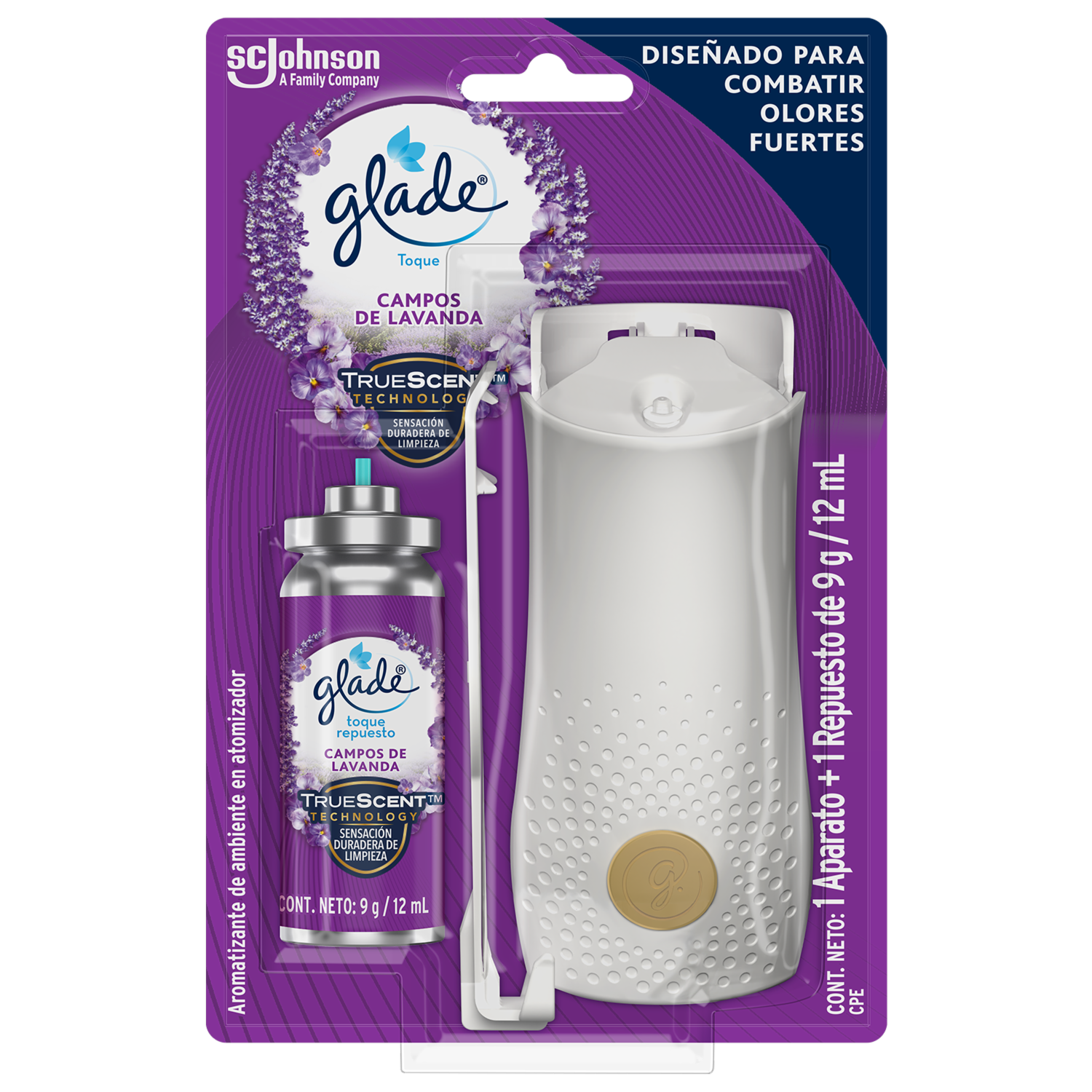 Ambientador Toque Aparato Lavanda GLADE 9 G
