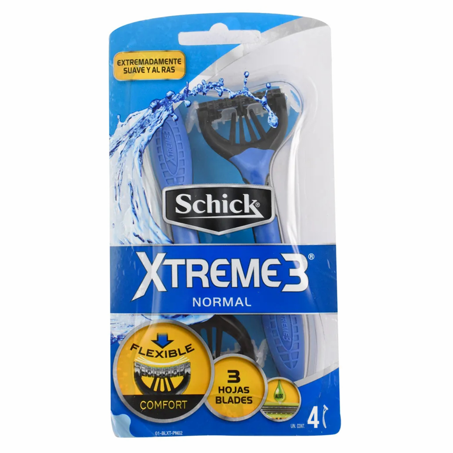 Afeitadora Desechable Para Hombre Xtreme3 Normal SCHICK X4 Uds