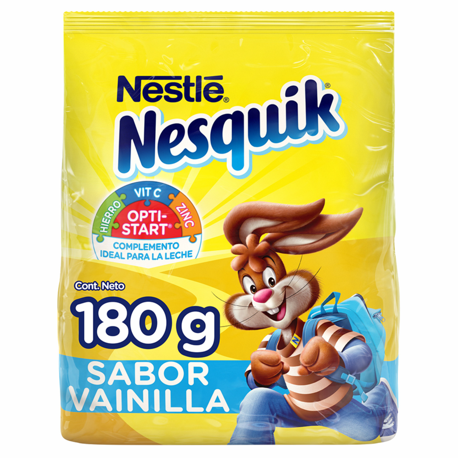 Chocolate En Polvo Sabor Vainilla NESQUIK 180 G