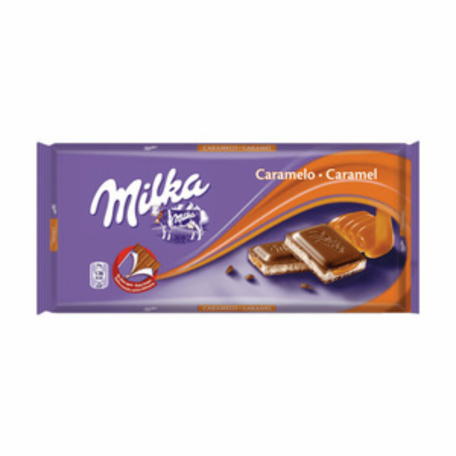 Chocolate Con Leche Relleno De Caramelo MILKA 100 G