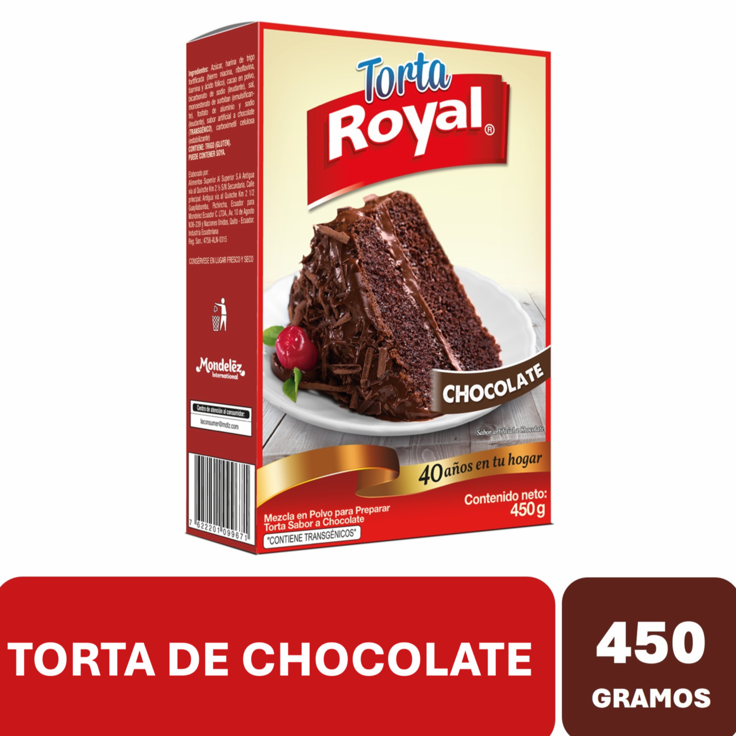 Torta De Chocolate Mezcla Para Preparar ROYAL 450 G