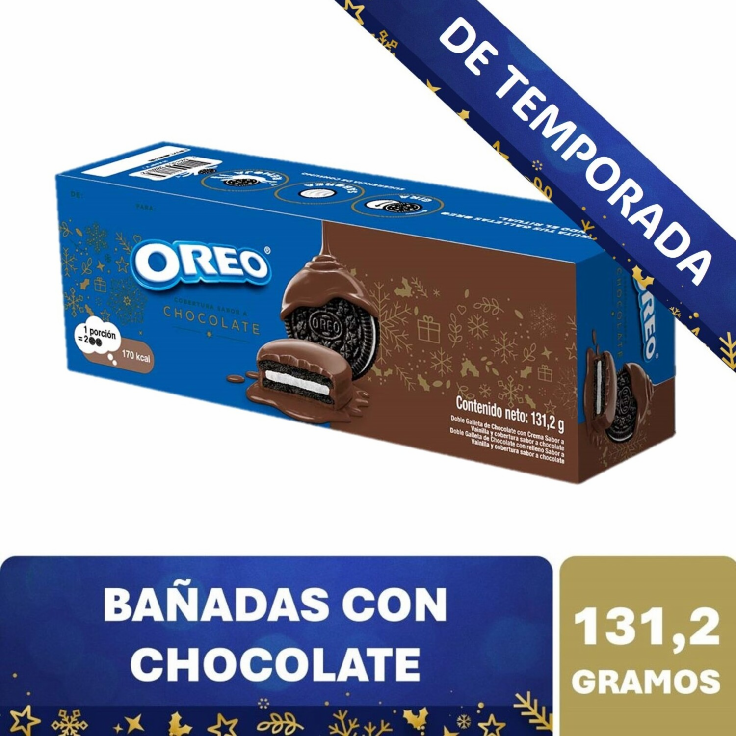 Galletas Dulces Cubiertas De Chocolate OREO 131.20 G