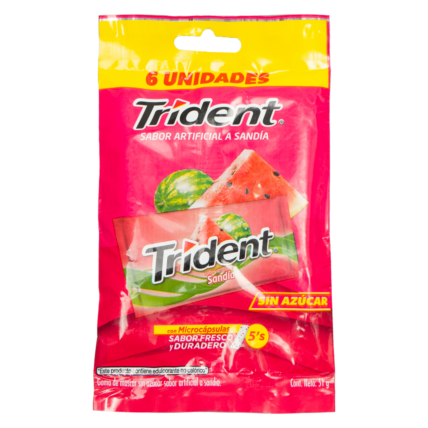 Chicles Sabor A Sandía TRIDENT 51 G