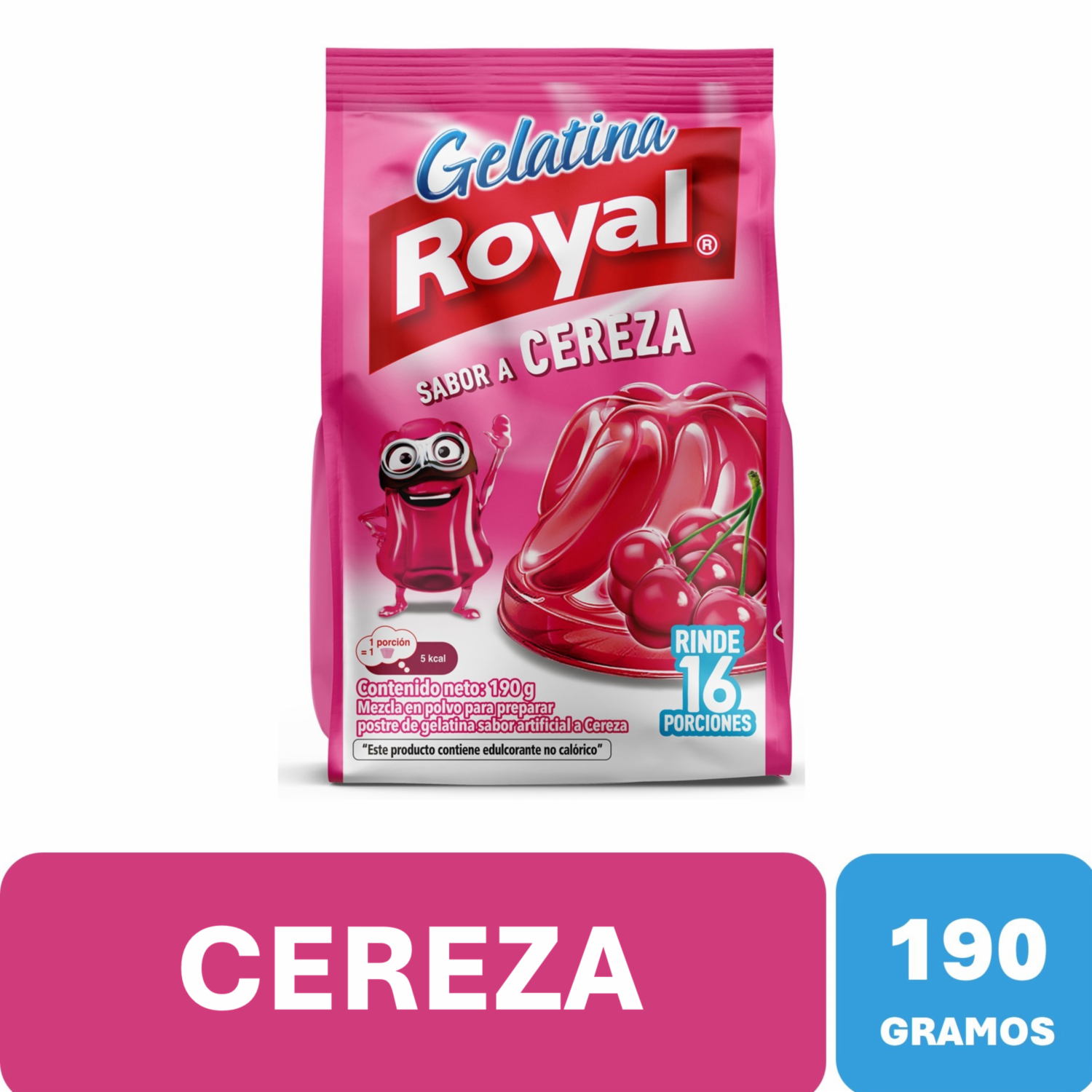 Gelatina Sabor A Cereza ROYAL 190 G