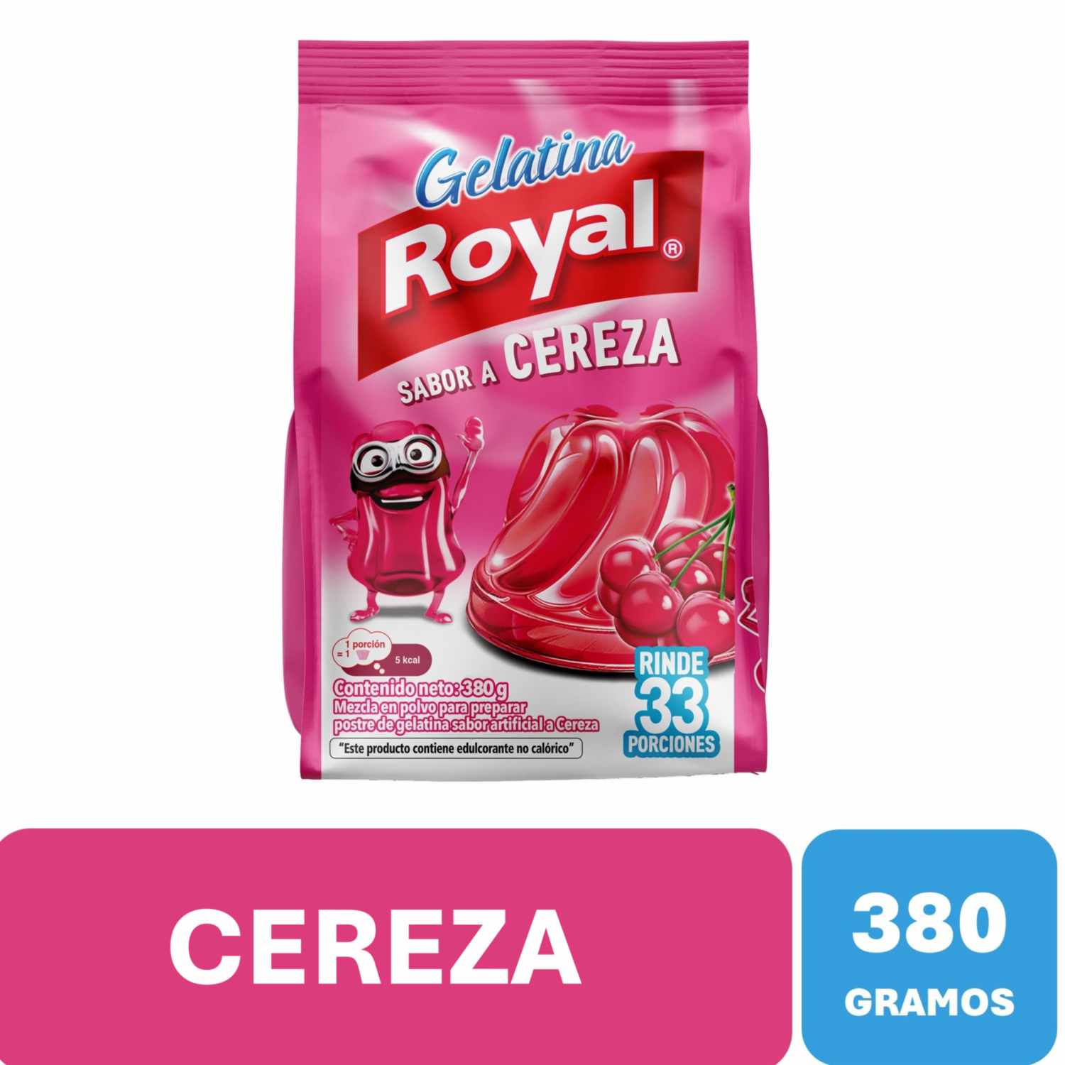 Gelatina Sabor A Cereza ROYAL 380 G