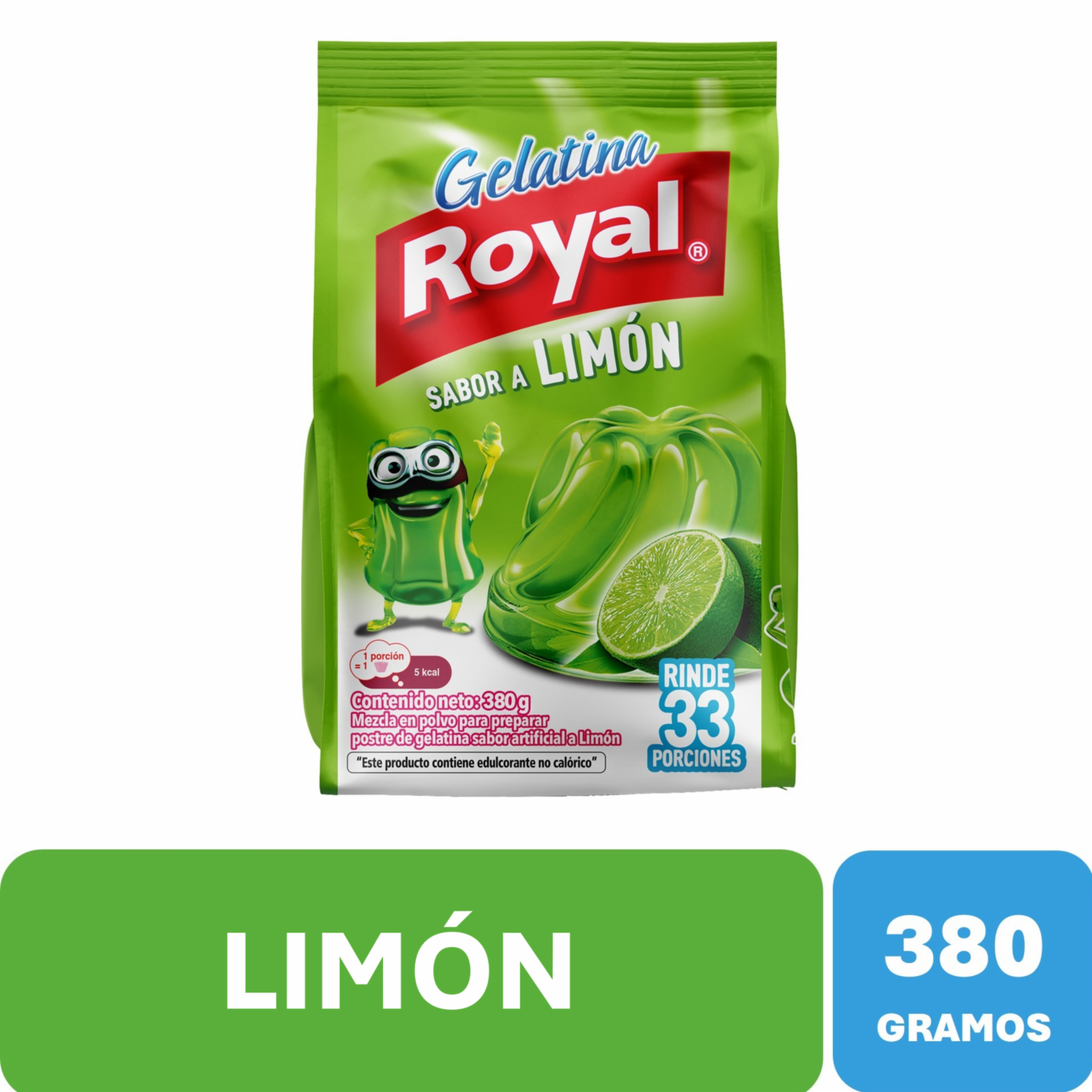 Gelatina Sabor A Limón ROYAL 380  G