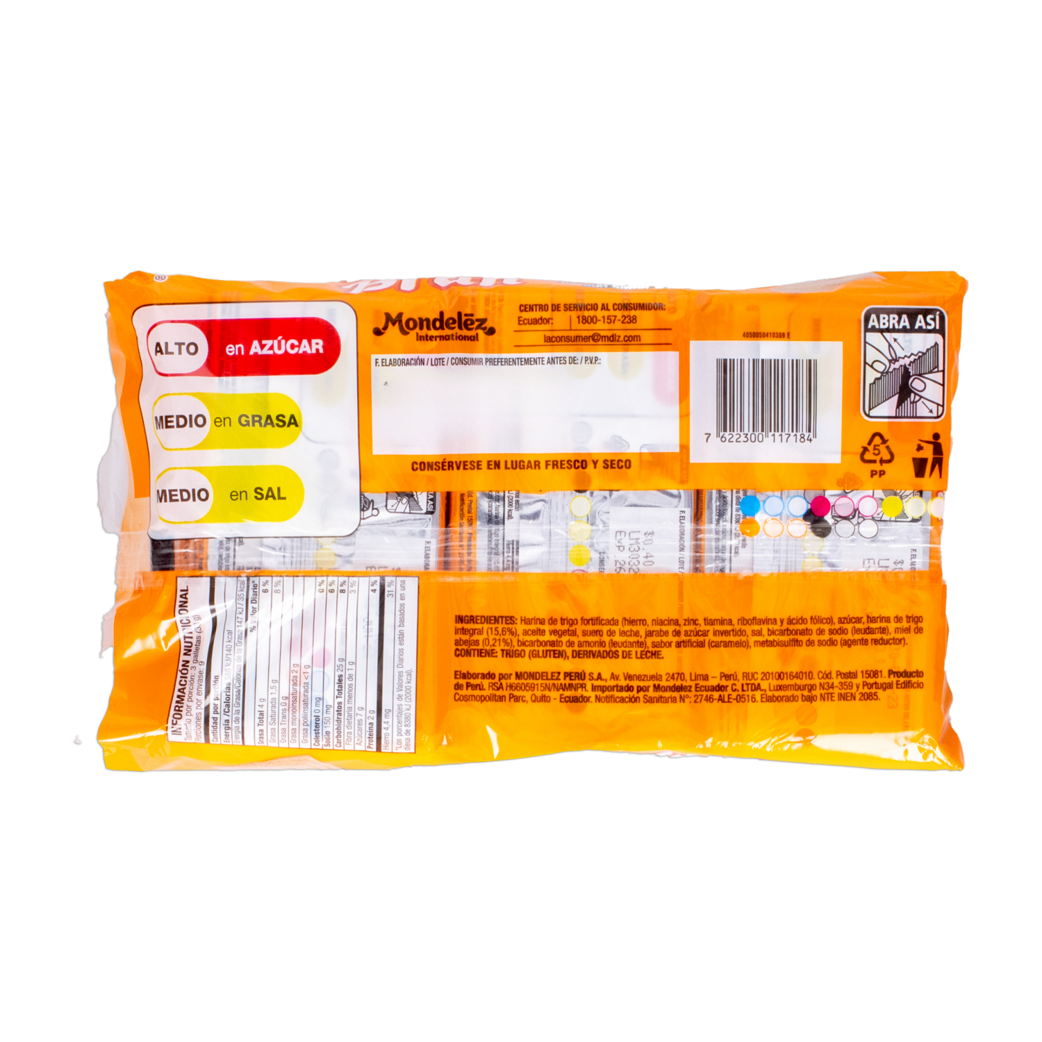 Galleta Hony Bran BELVITA 297  G