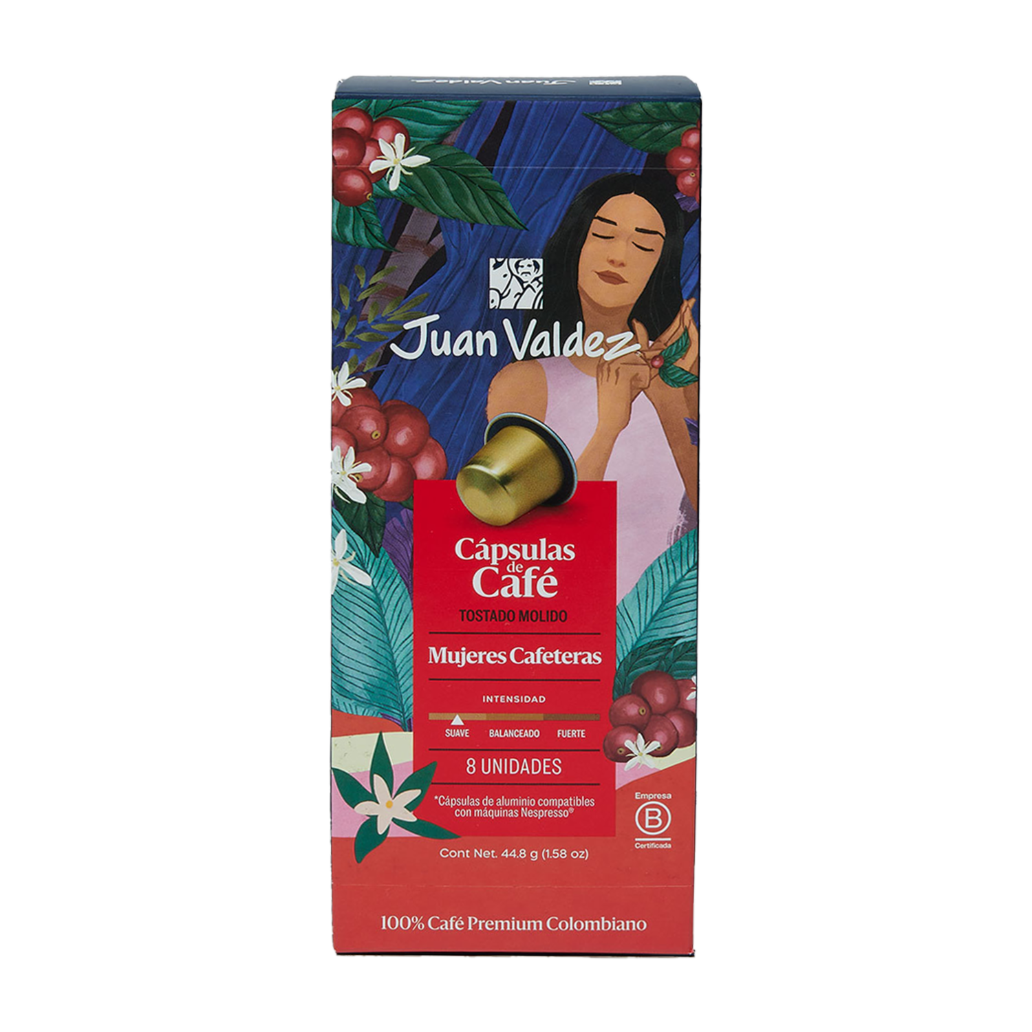 Café En Cápsulas Mujeres JUAN VALDEZ 44.80 G