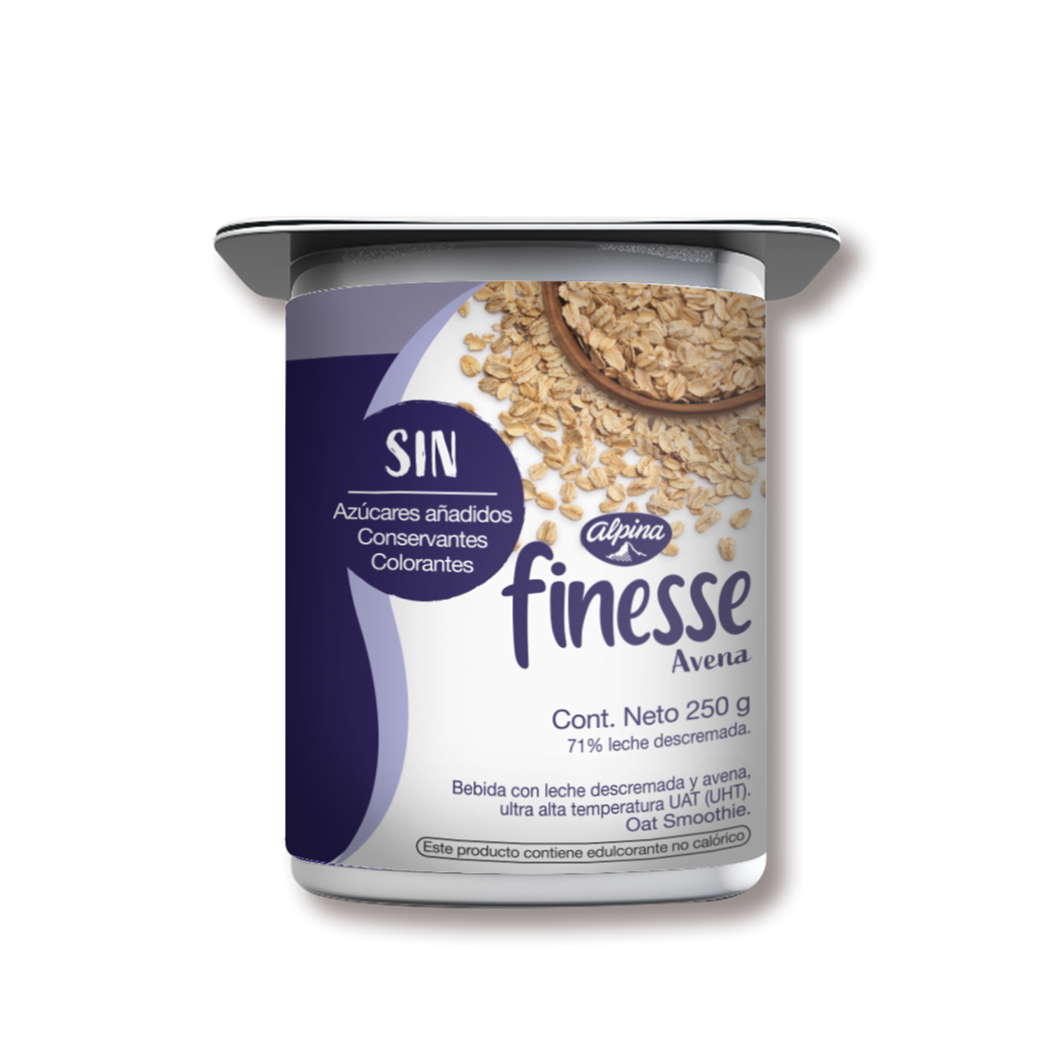 Bebida De Avena Líquida Baja En Grasa FINESSE 250 G