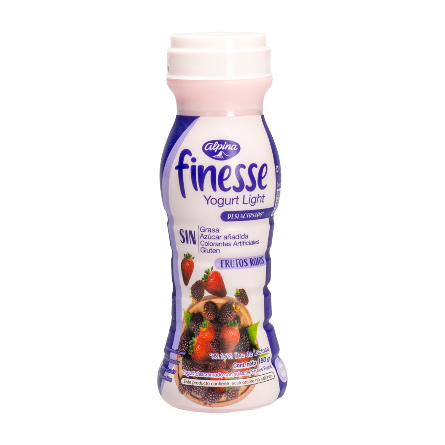 Yogurt Deslactosado Frutos Rojos FINESSE 180 G