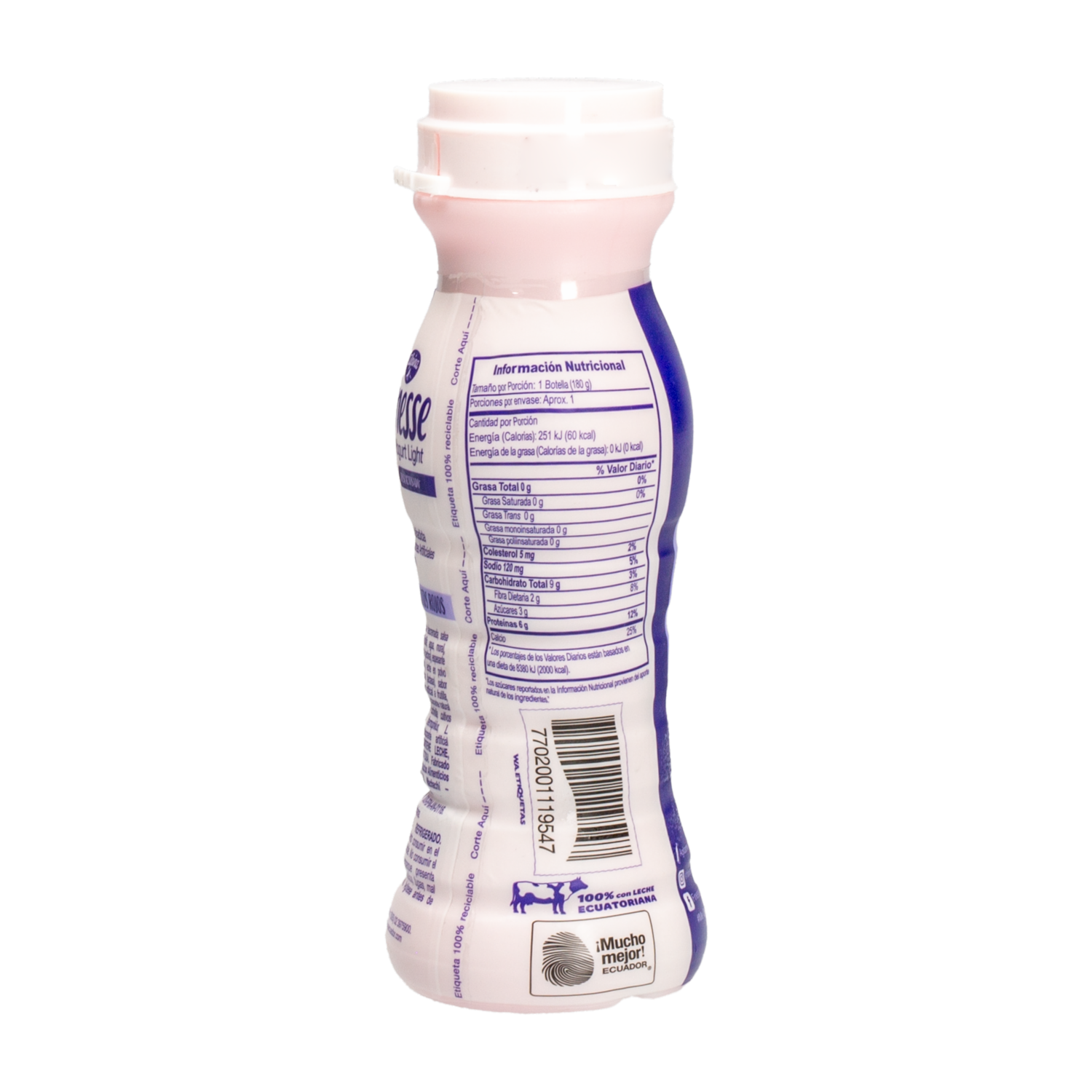 Yogurt Deslactosado Frutos Rojos FINESSE 180 G