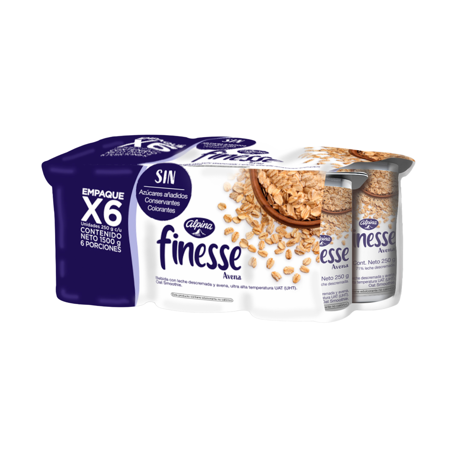 Bebida De Avena Light ALPINA 6 X 250 G