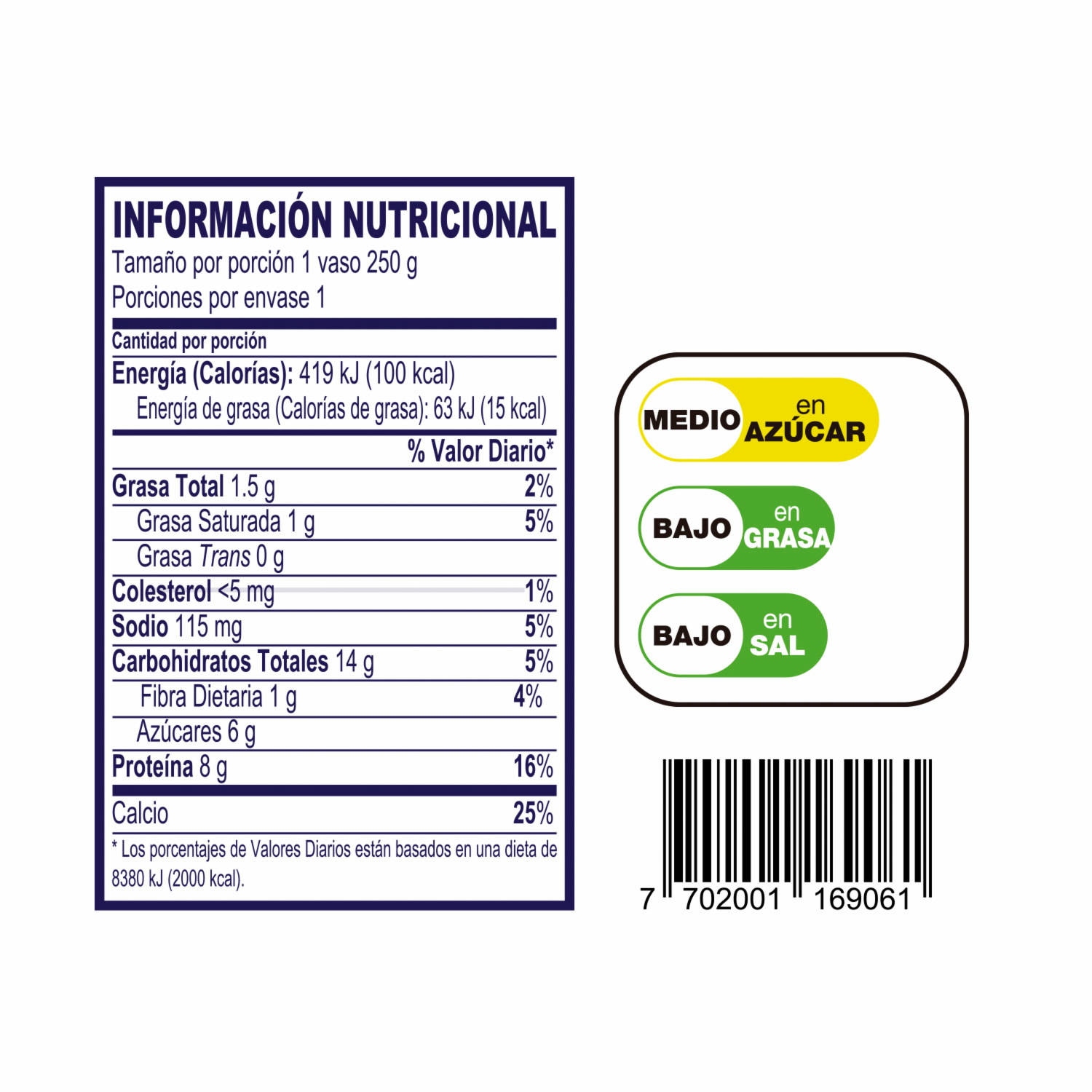 Bebida De Avena Light ALPINA 6 X 250 G