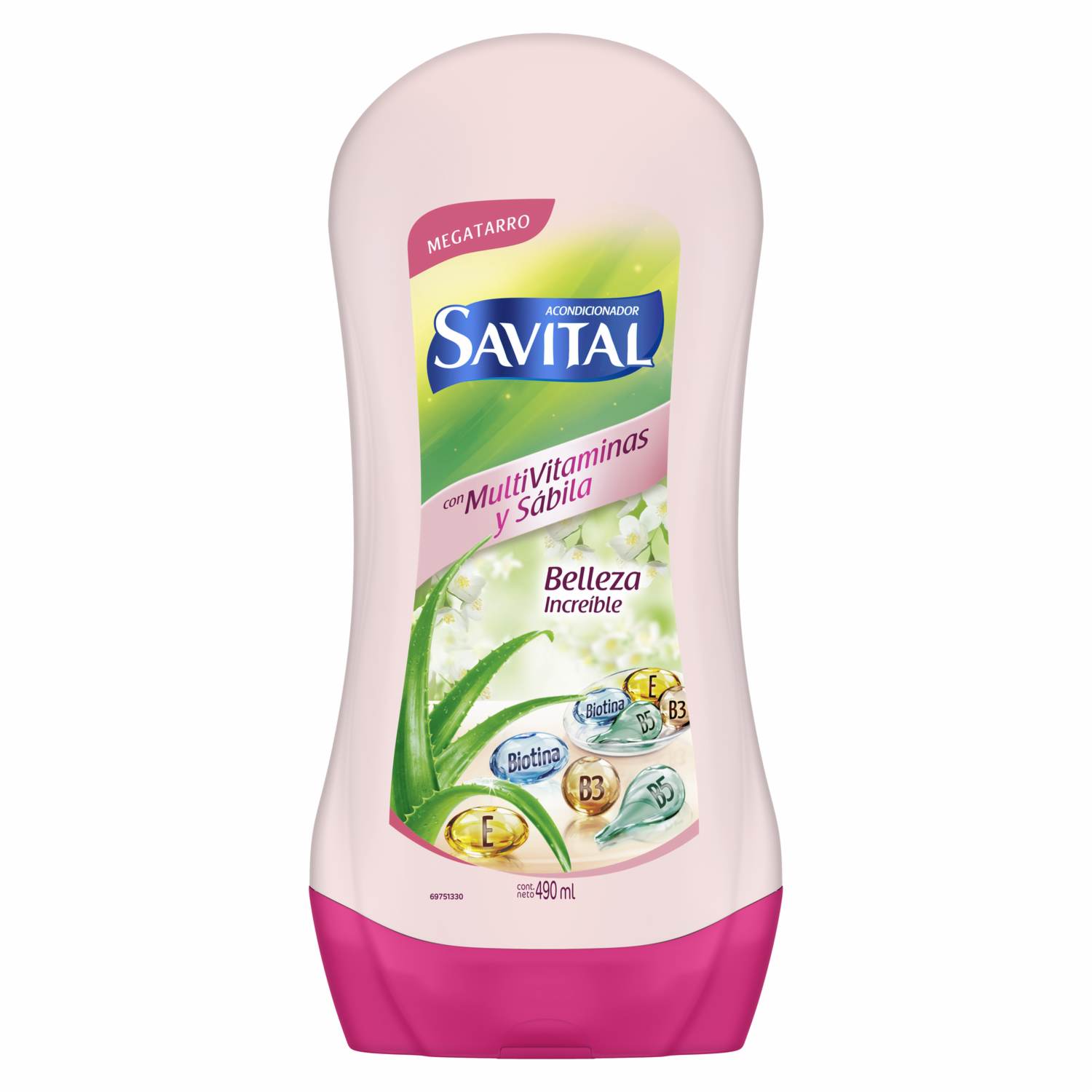 Acondicionador De Cabello Multivitaminas SAVITAL 490 Ml