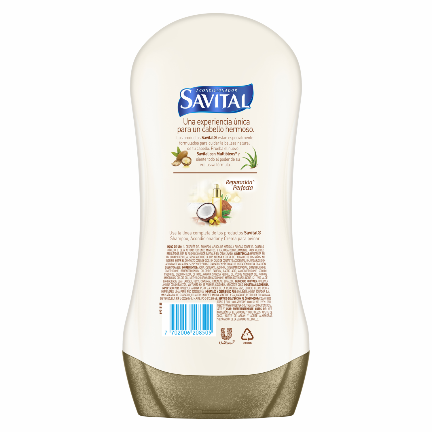 Acondicionador De Cabello Multiaceites SAVITAL 490 Ml