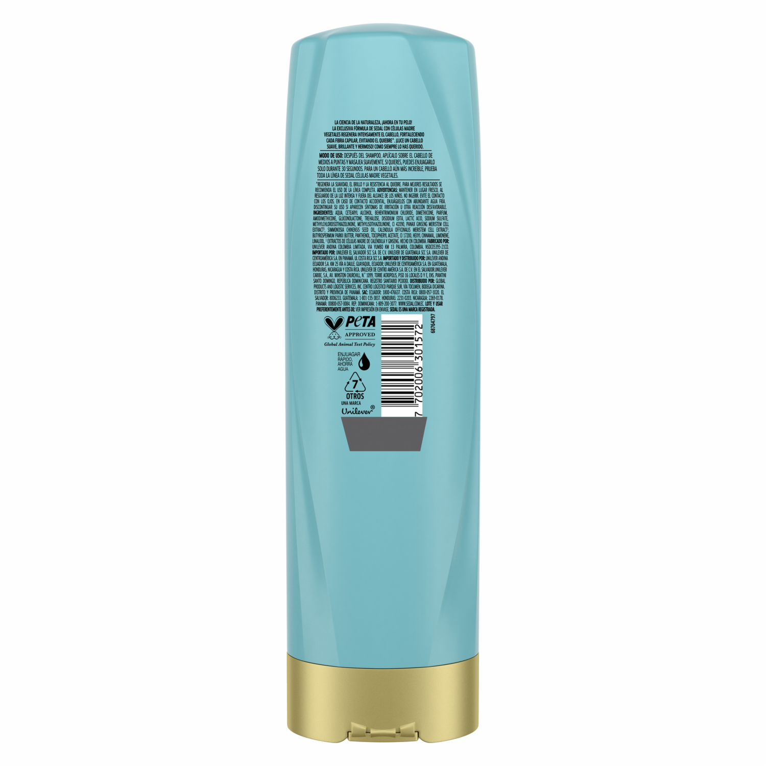Acondicionador De Cabello Con Células Madre Vegetales Regeneración Intensa Fuerza SEDAL 340 Ml