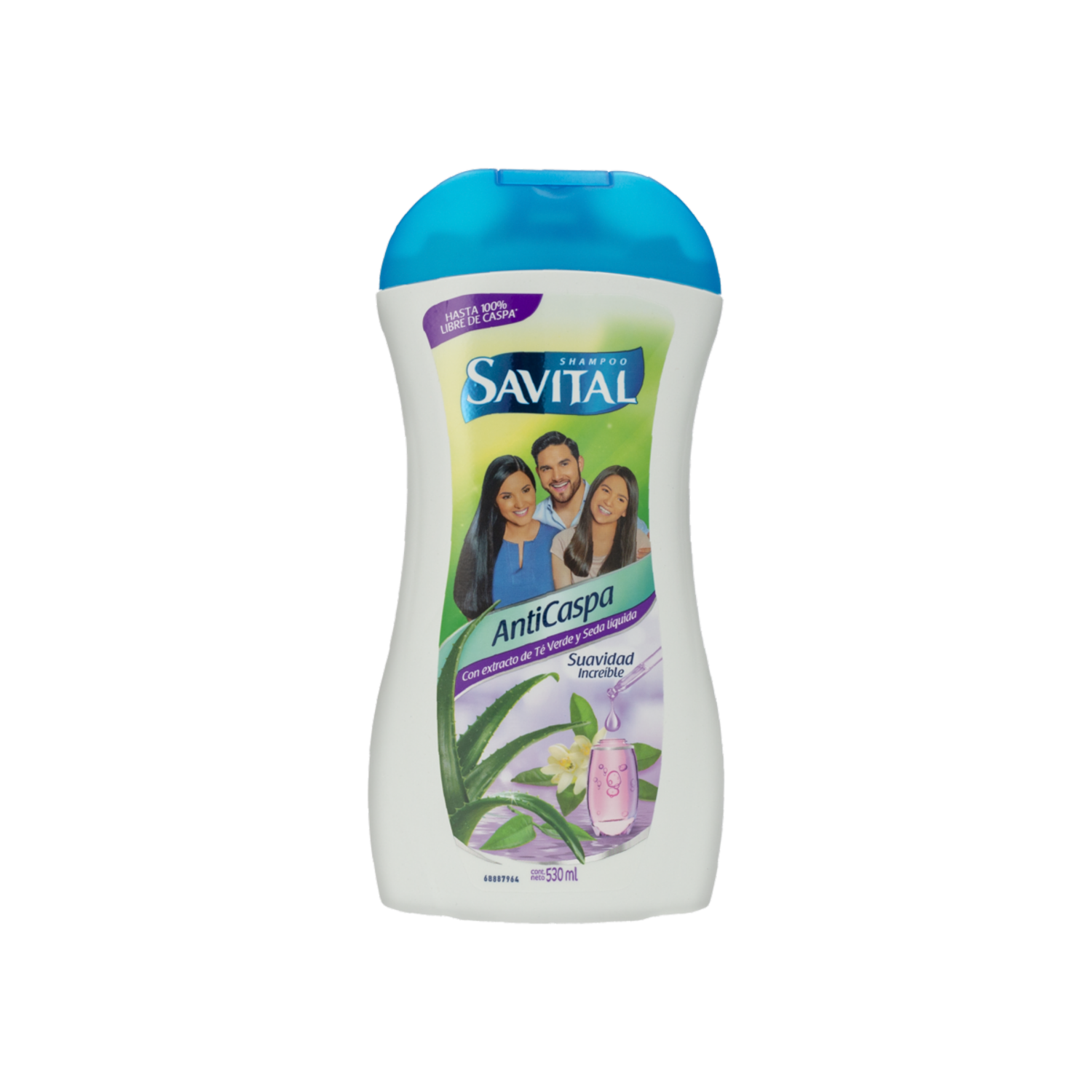 Shampoo De Cabello Anticaspa Con Te Y Seda SAVITAL 530 Ml