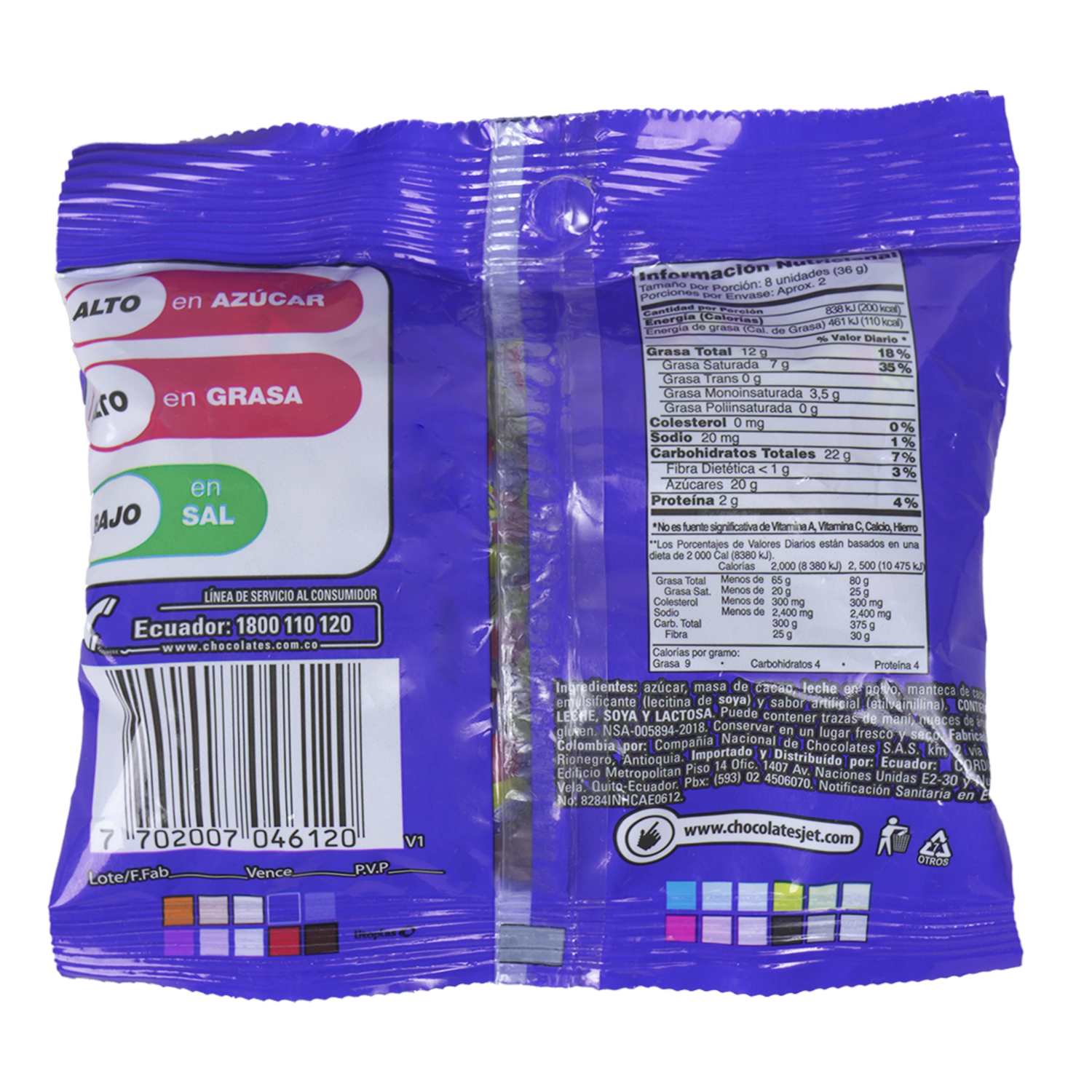 Chocolate Con Leche JET 81 G