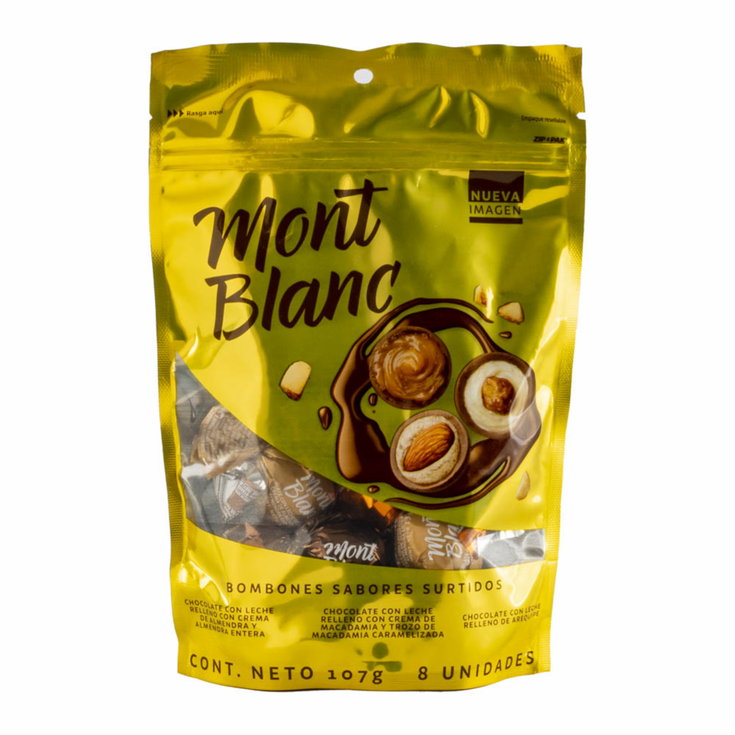 Bombones De Chocolate Sabores Surtidos De Chocolate MONTBLANC 107 G