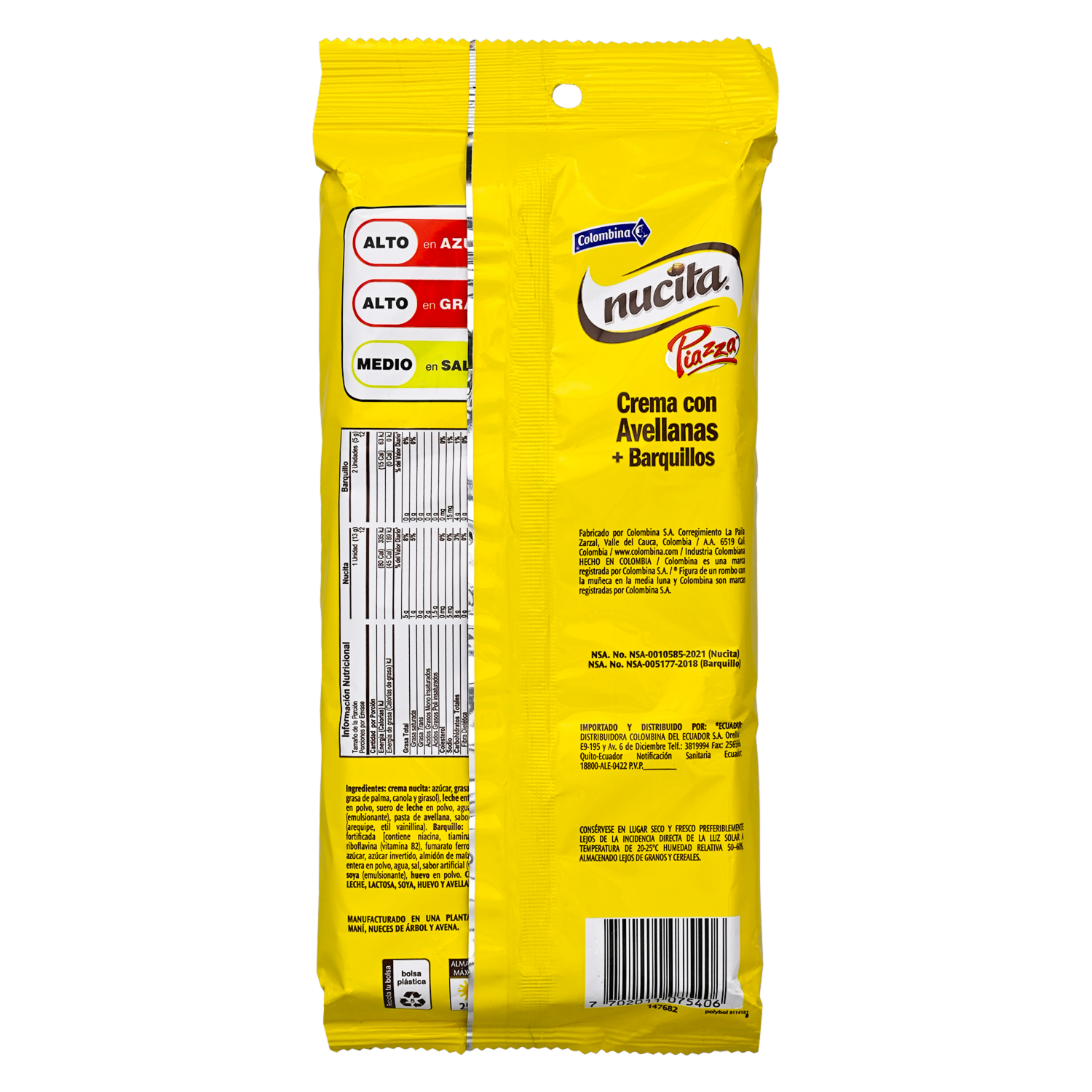 Barquillos De Leche Y Chocolate NUCITA 216 G