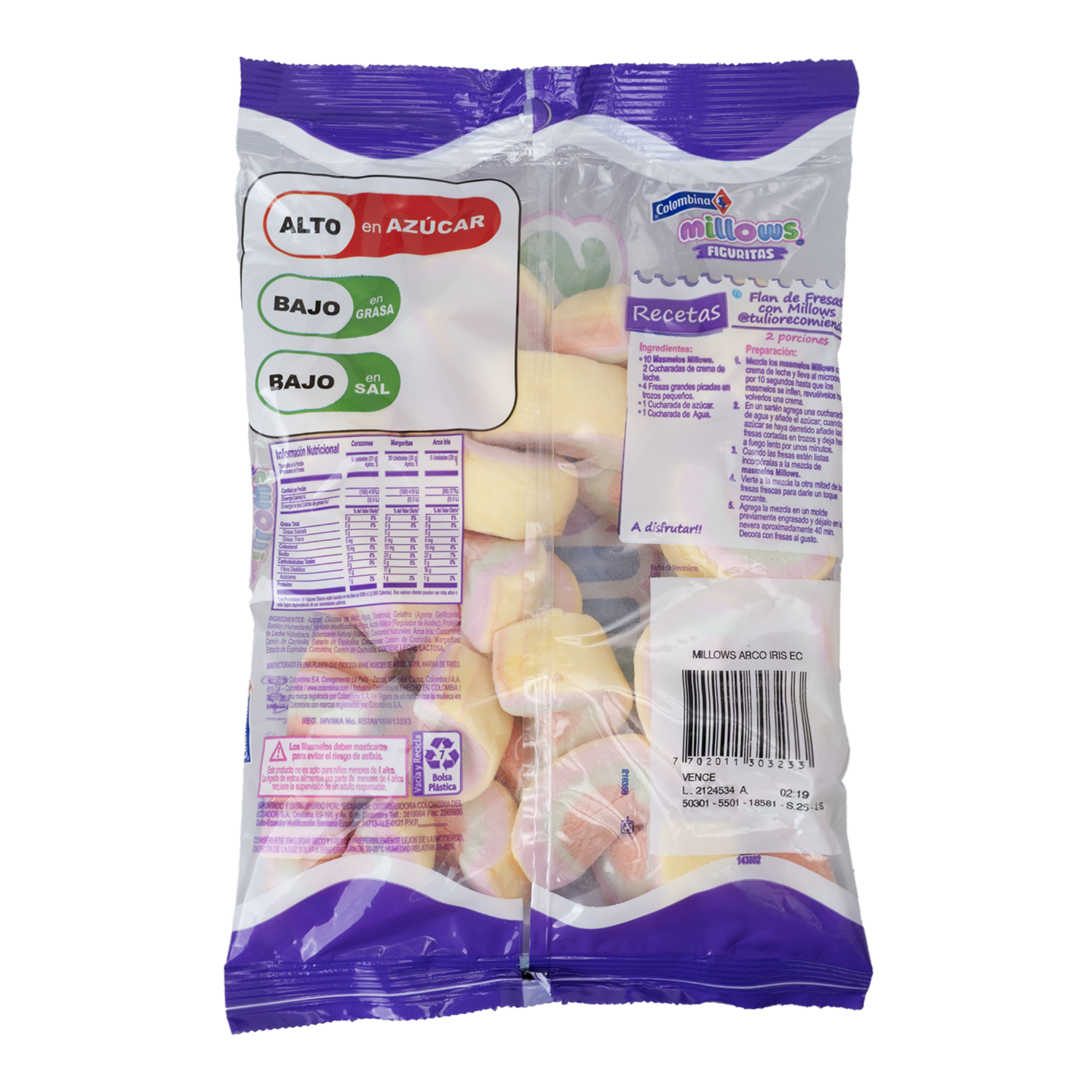 Marshmellows Arco Iris MILLOWS 145 G