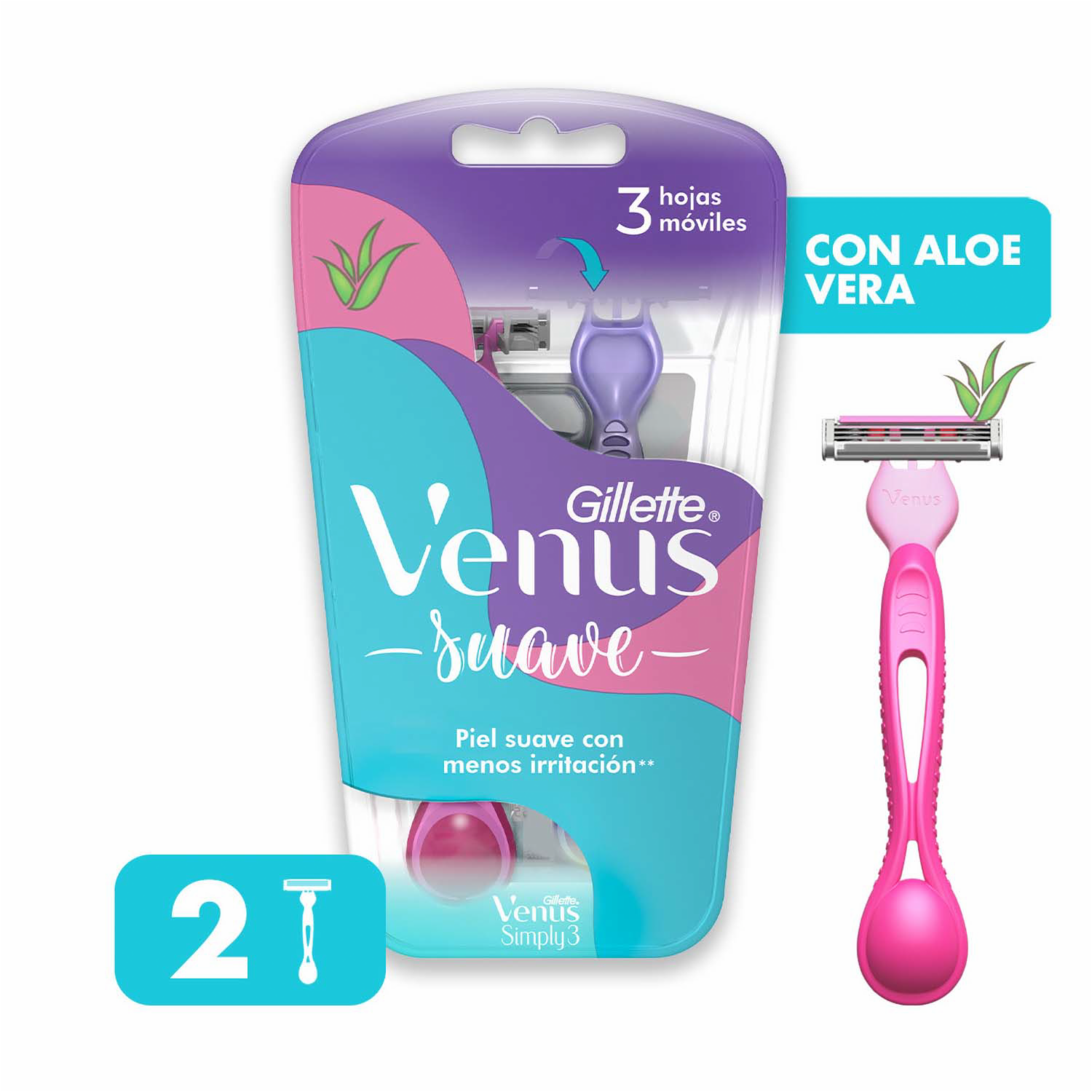 Razuradora Desechable Simply Venus VENUS 1×2 Uds